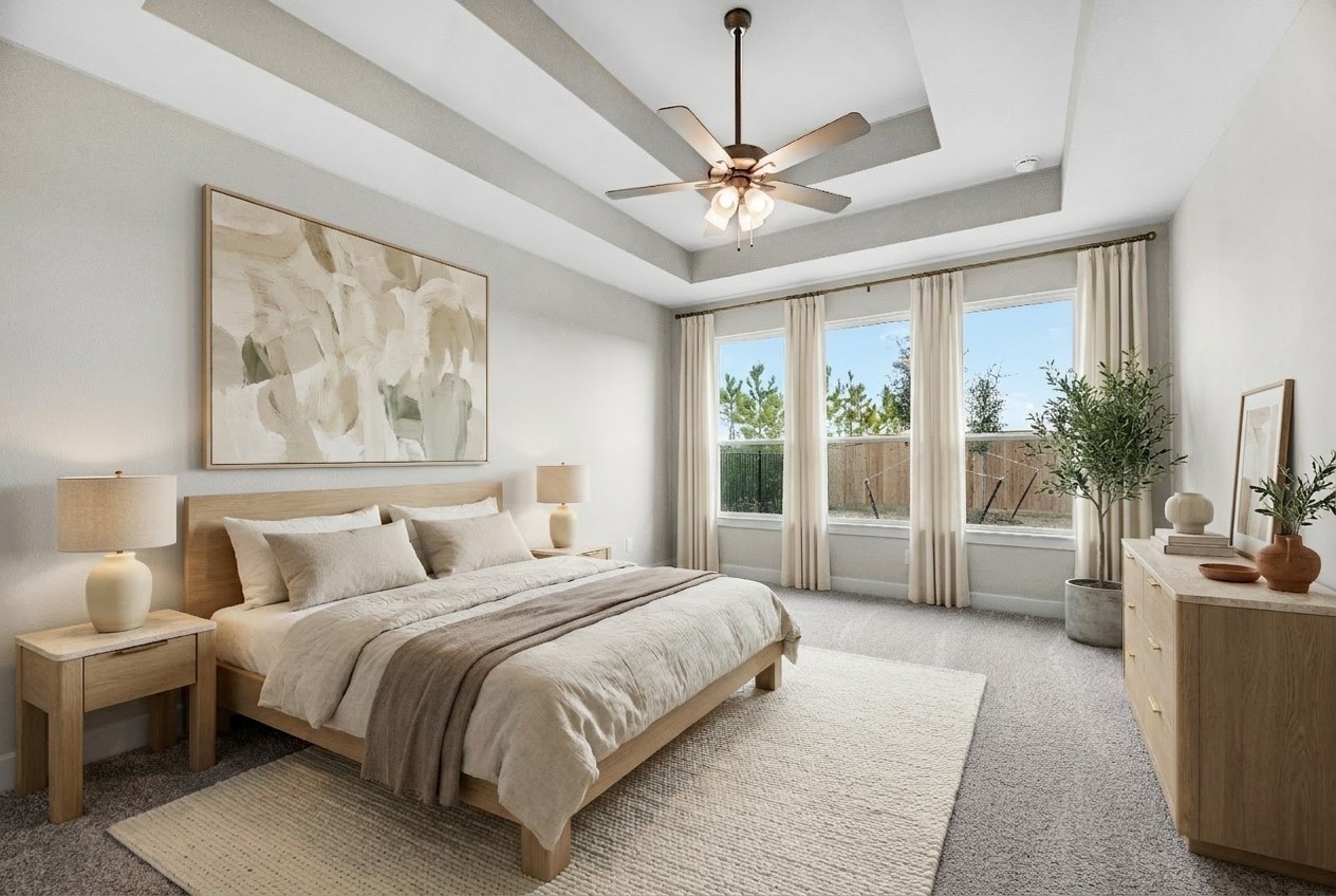 Virtually staged representative image; features, selections and colors may vary.