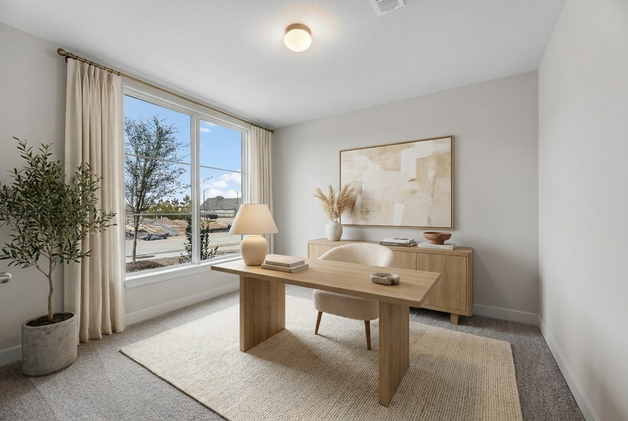 Virtually staged representative image; features, selections and colors may vary.