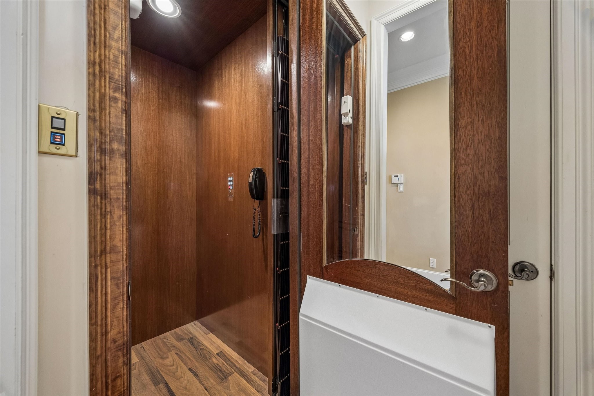 Elevator installed.