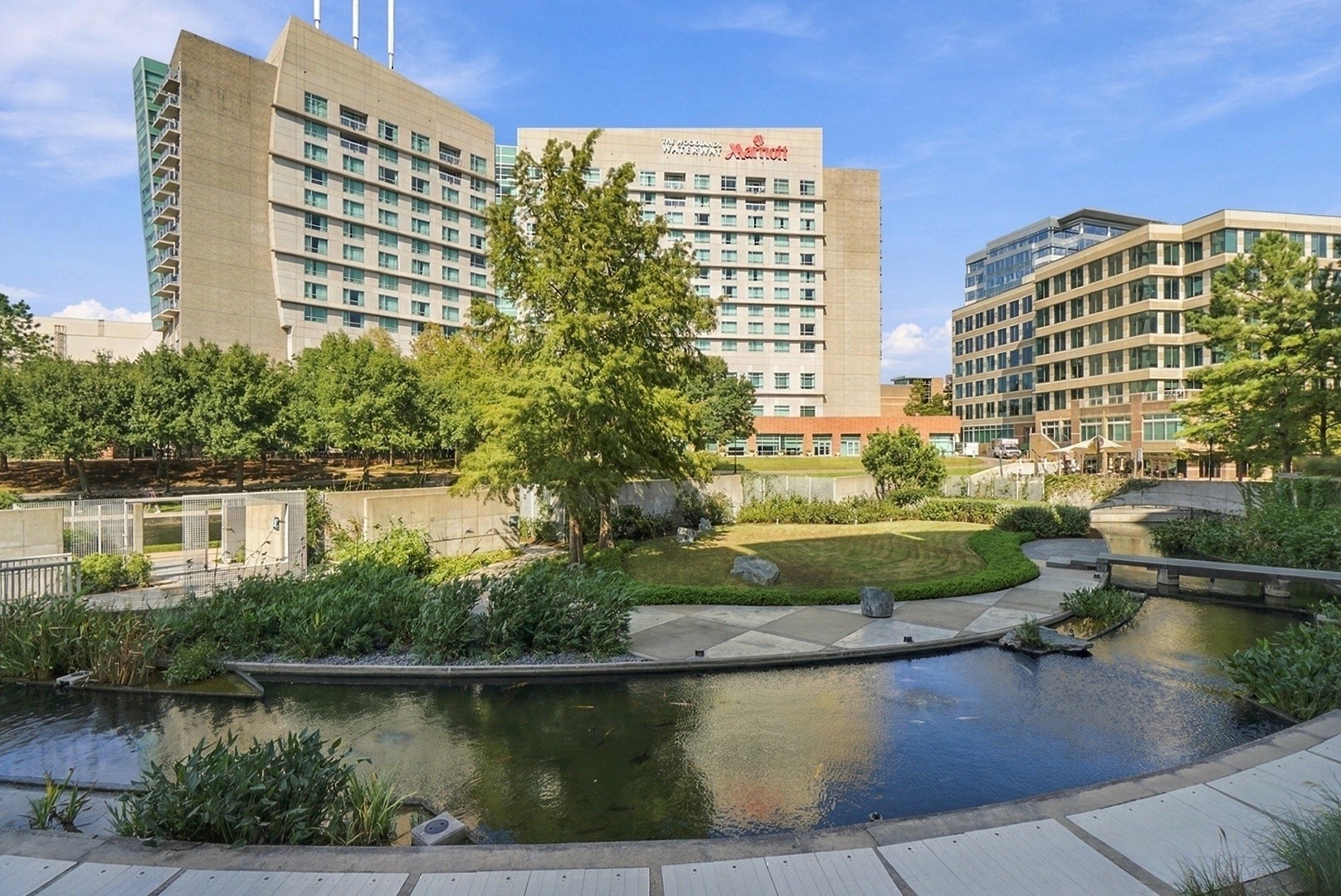 Picturesque Waterway views showcase the beautiful blend of nature, architecture, and urban living.
