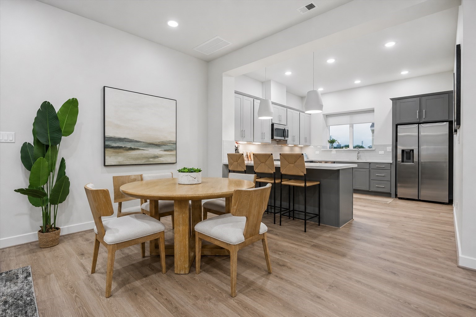 Representative photo showing the communitys model home living room. Layout and selections may vary.