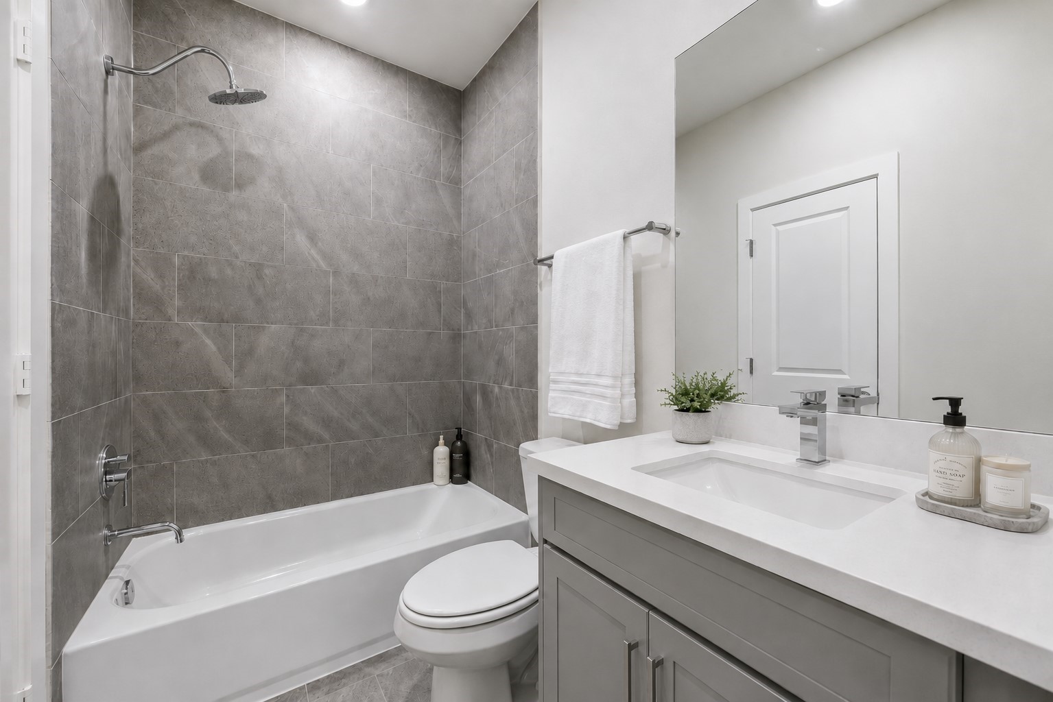 Representative photo showing the communitys model home secondary bathroom. Layout and selections may vary.