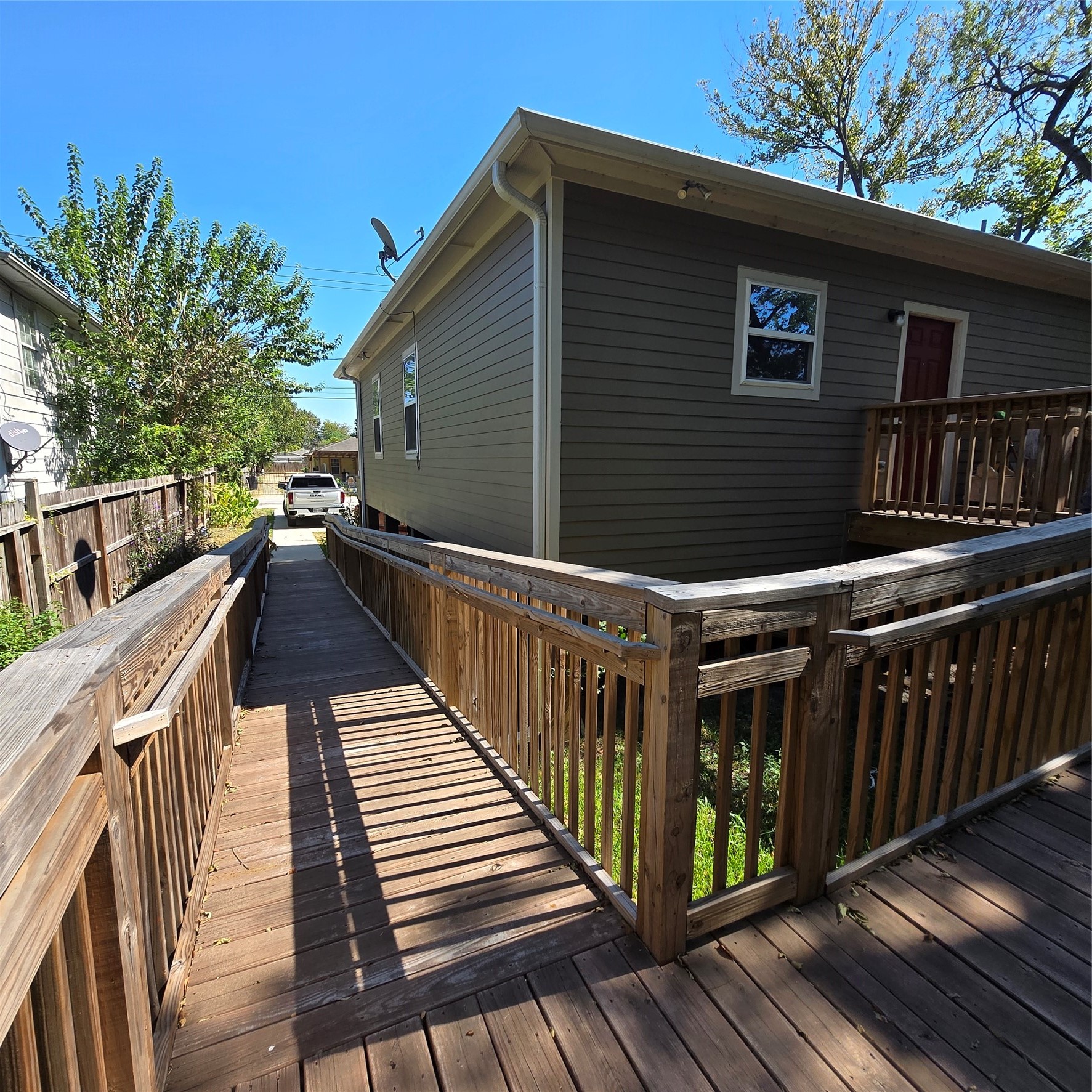 Ramp from the back to the front