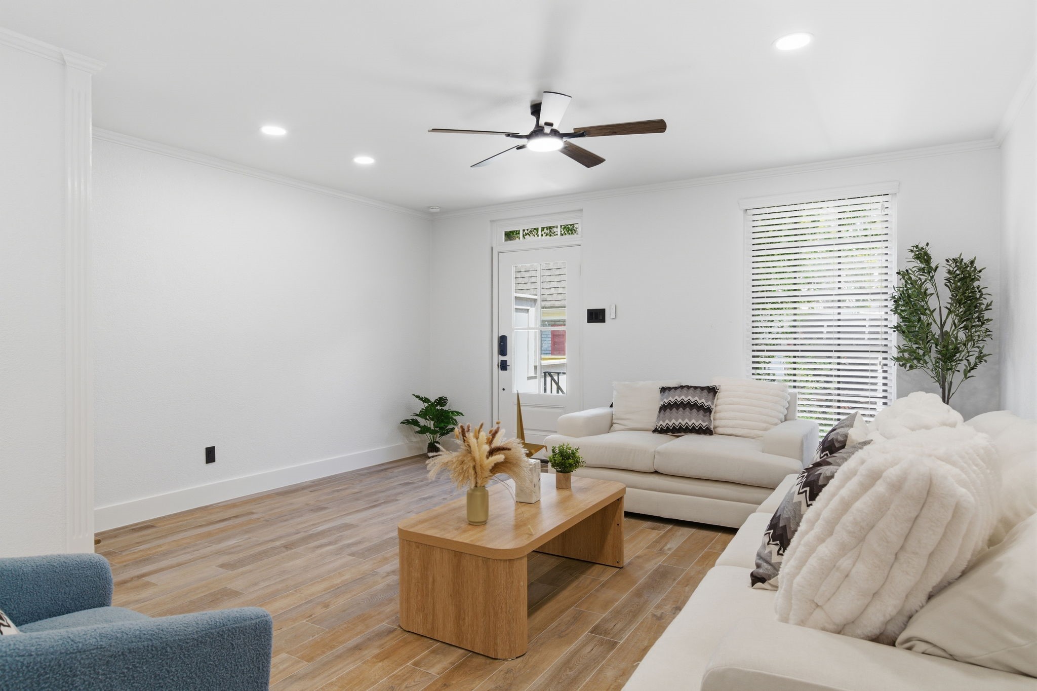 Neutral finishes and generous wall space make this room easy to personalize around your own style Neutral finishes and generous wall space make this room easy to personalize around your own style