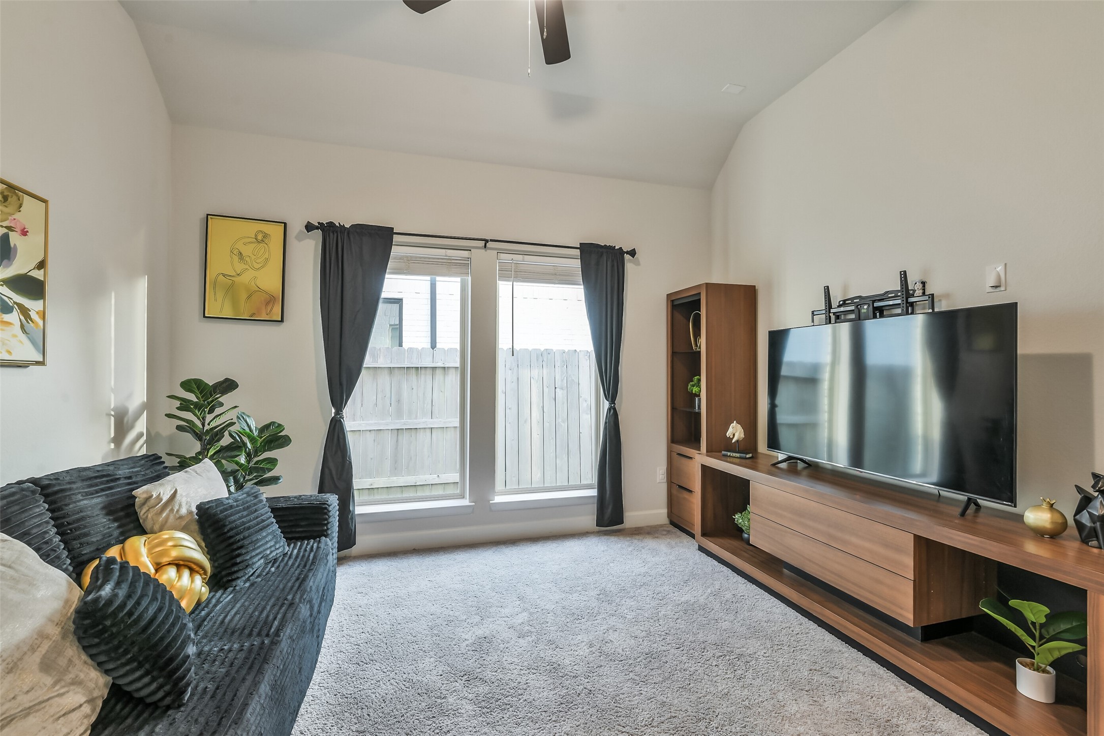 This study could also be used as a game room, playroom, or second living room, and is wired for speakers.
