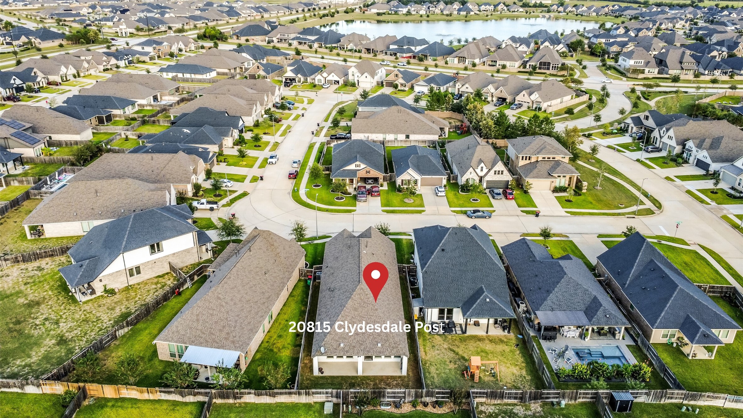 This beautiful home is not on a main neighborhood street, allowing for minimal traffic around the house.