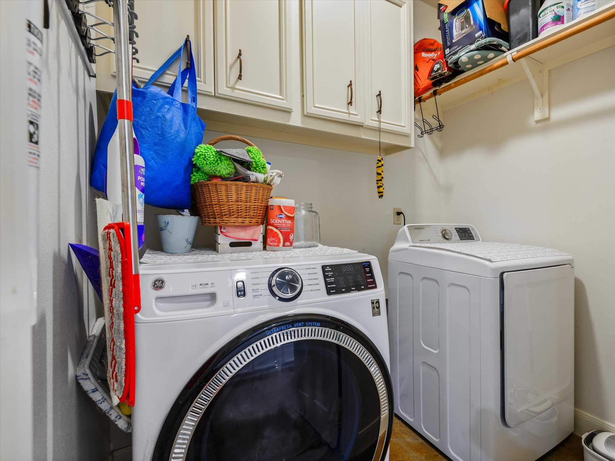 Utility room in house.