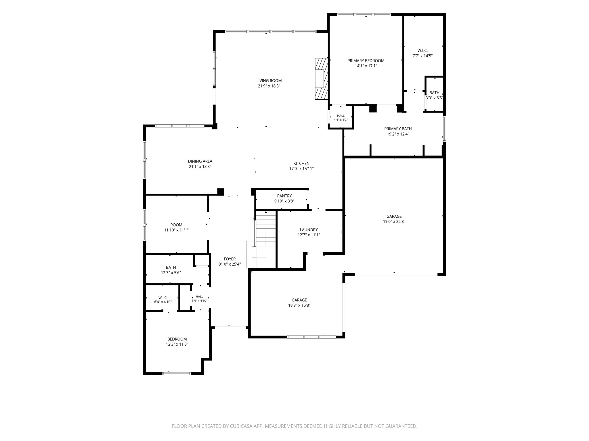 First floor plan.