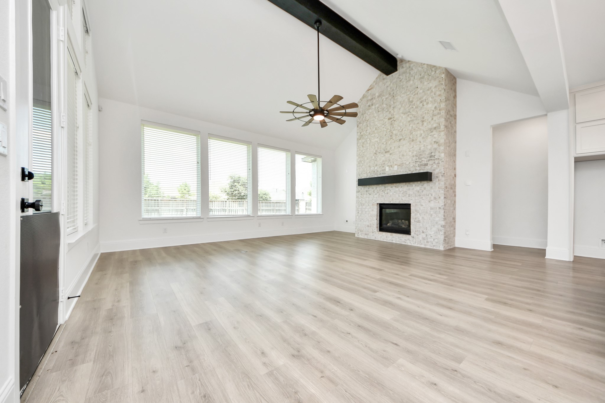 Living room with high ceiling Living room with high ceiling