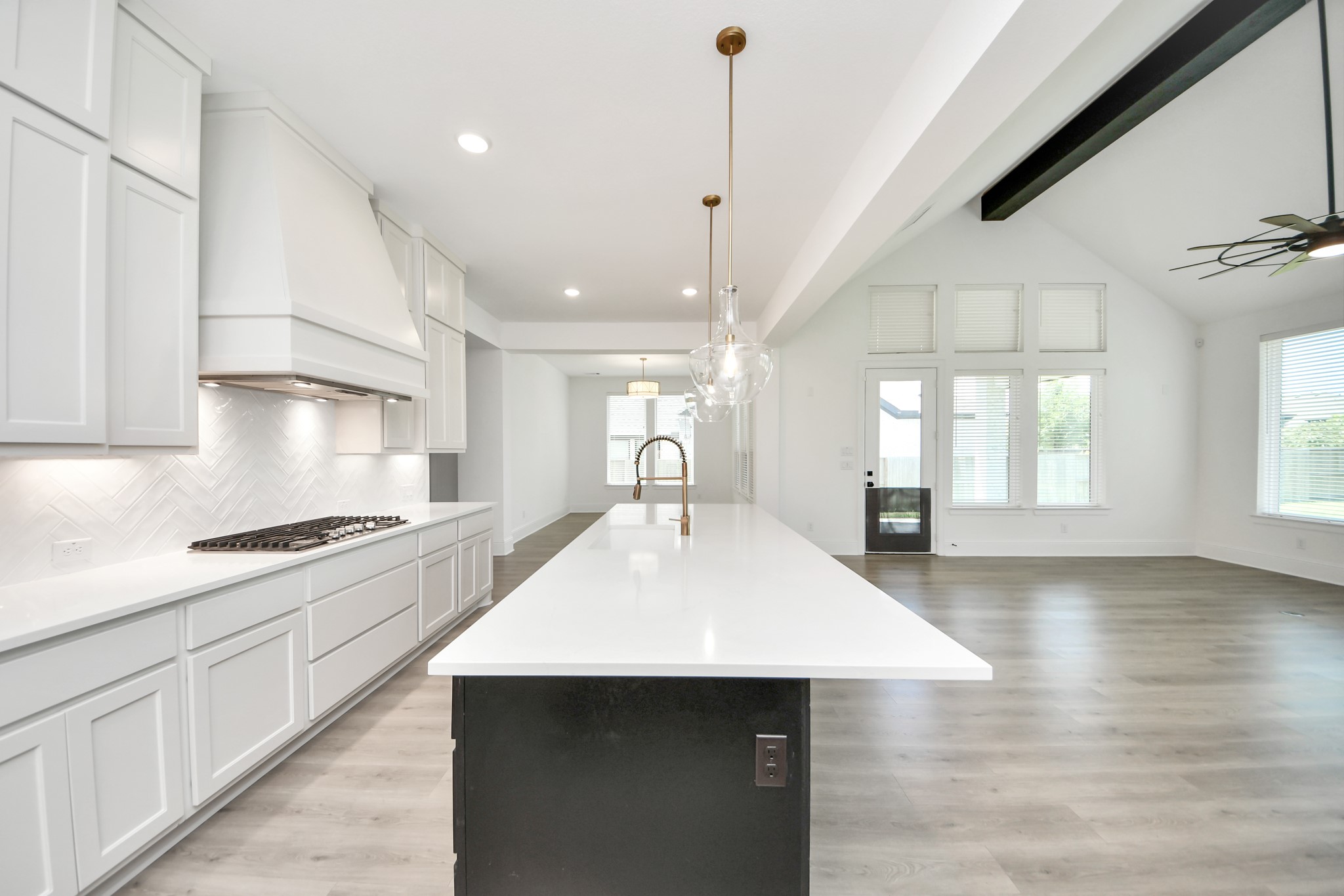 Chef's kitchen with island