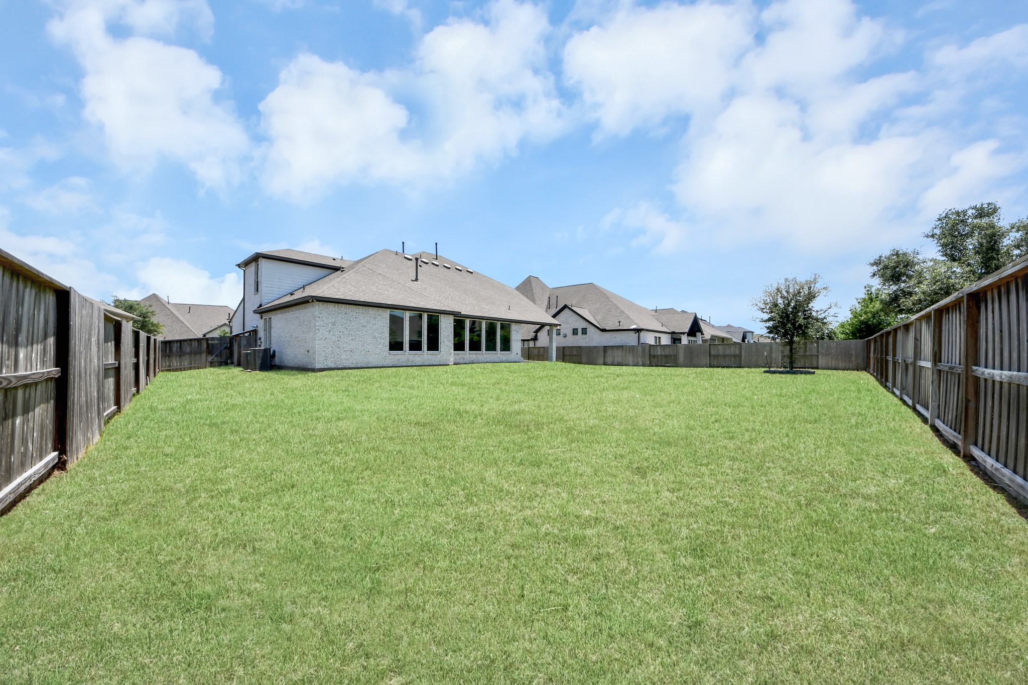 Generous backyard