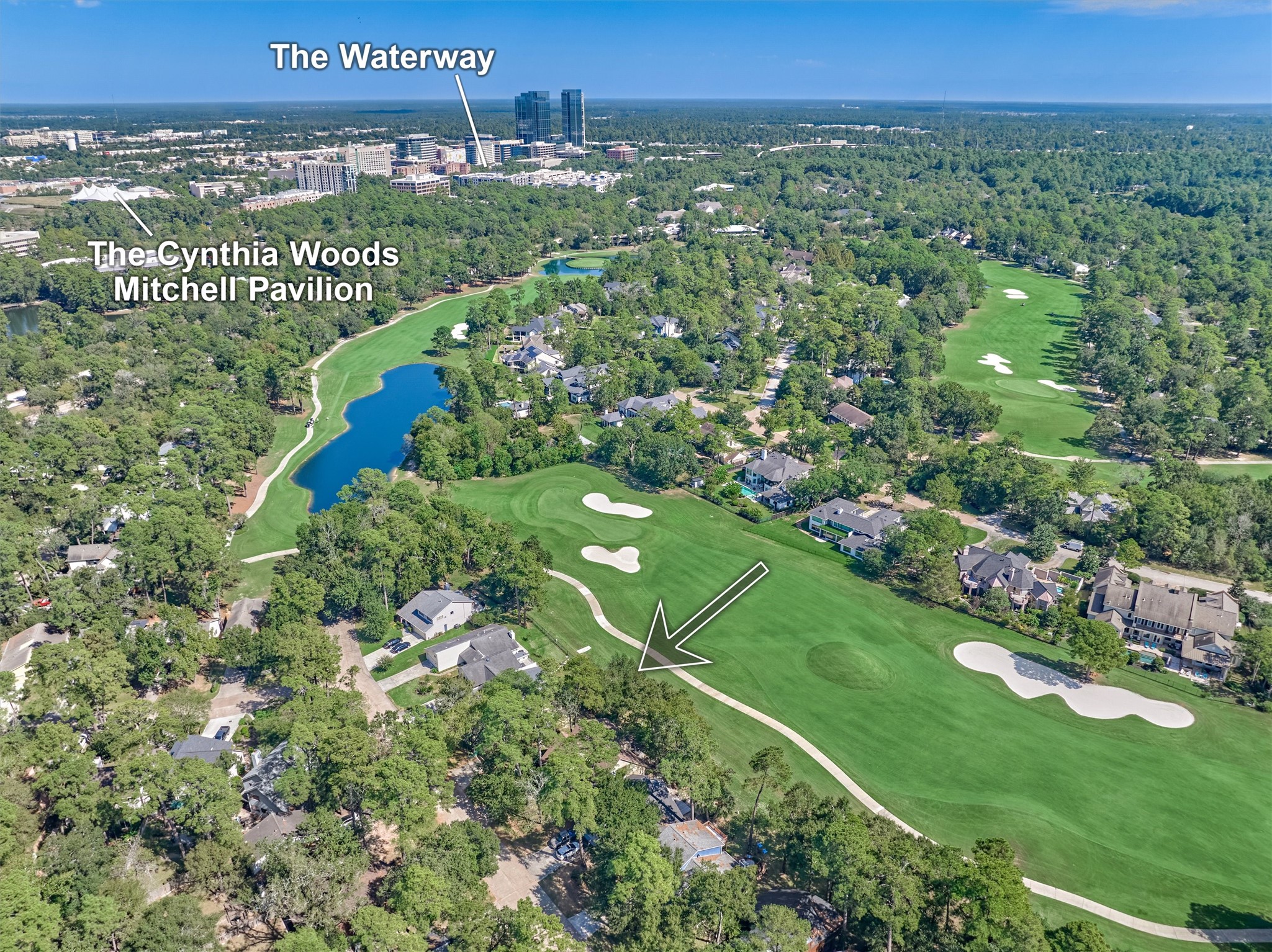 Ideally situated along the 12th fairway and green of the Tournament Course, just moments from The Woodlands Waterway, Cynthia Woods Mitchell Pavilion, and premier shopping, dining, and entertainment!