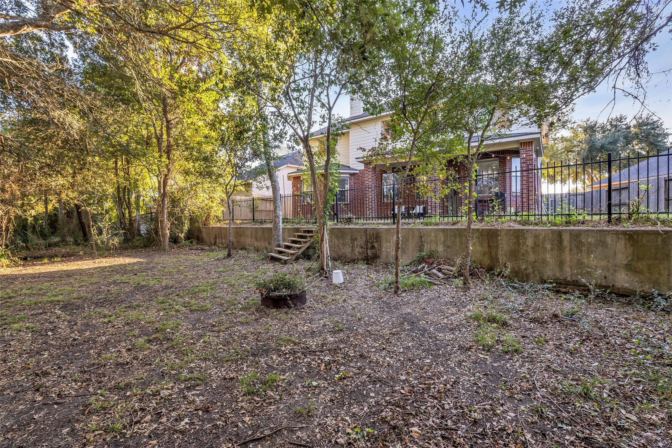 View back to the home