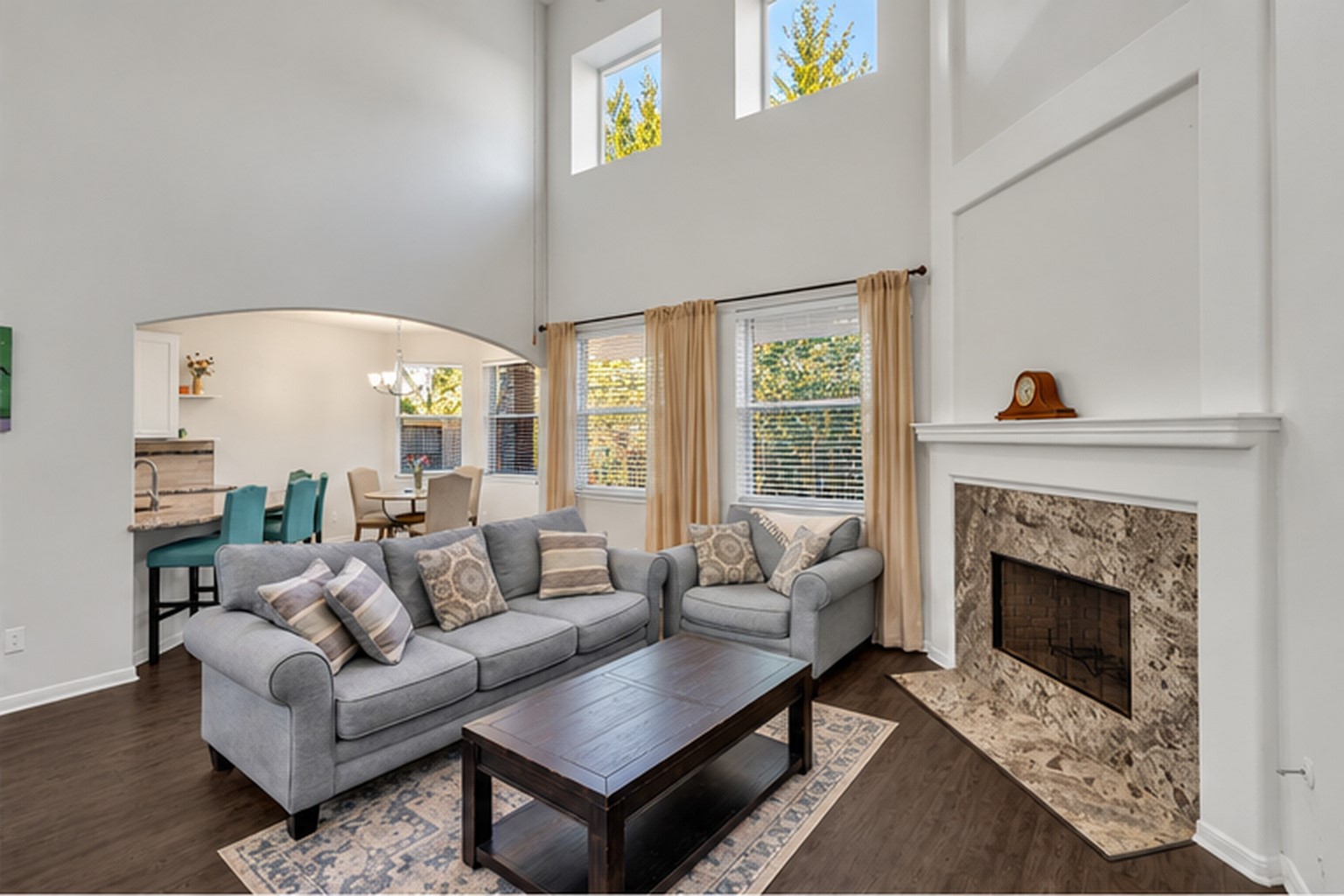 Natural light is fantastic in this house.