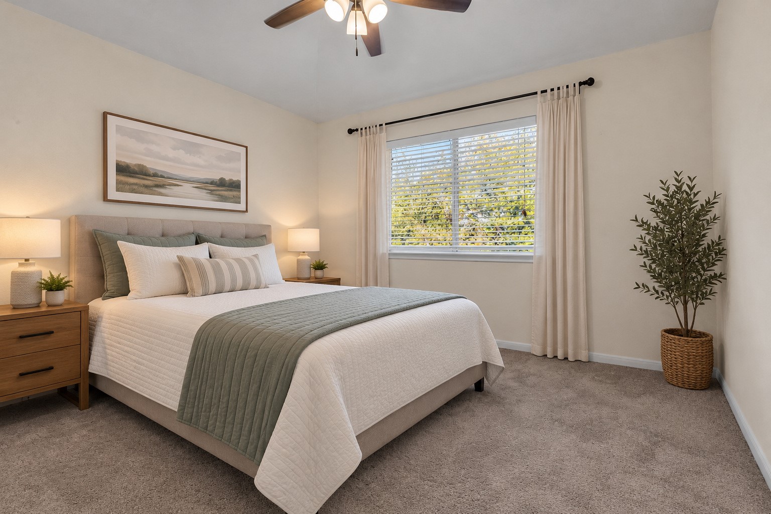 Digitally staged look at this space