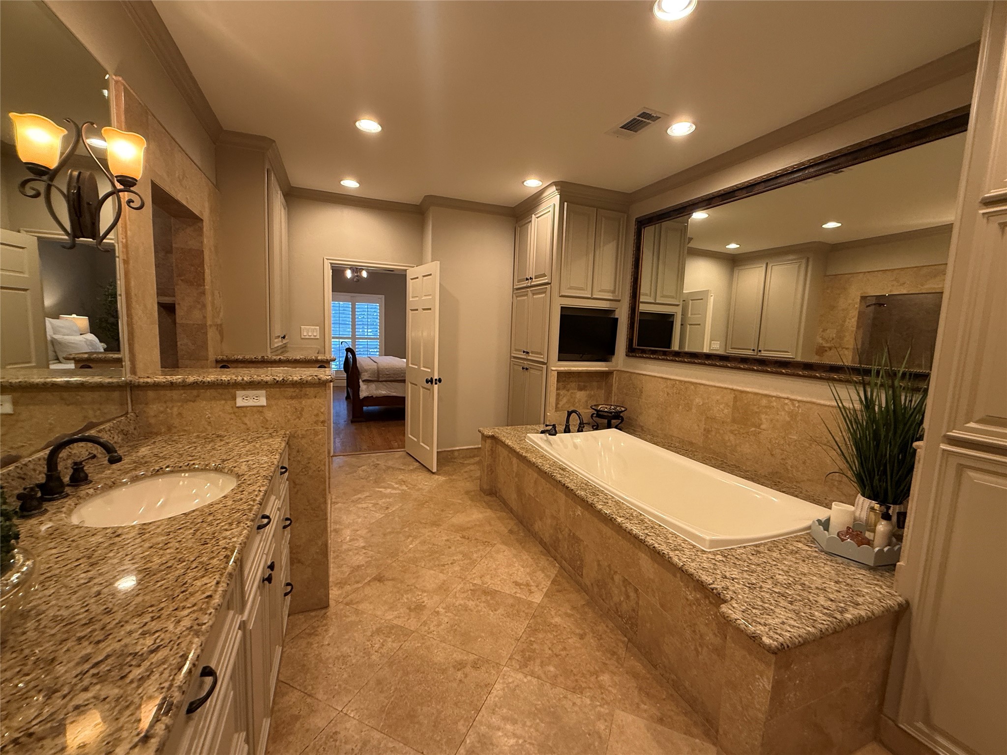 Another view of the amazing primary bathroom.