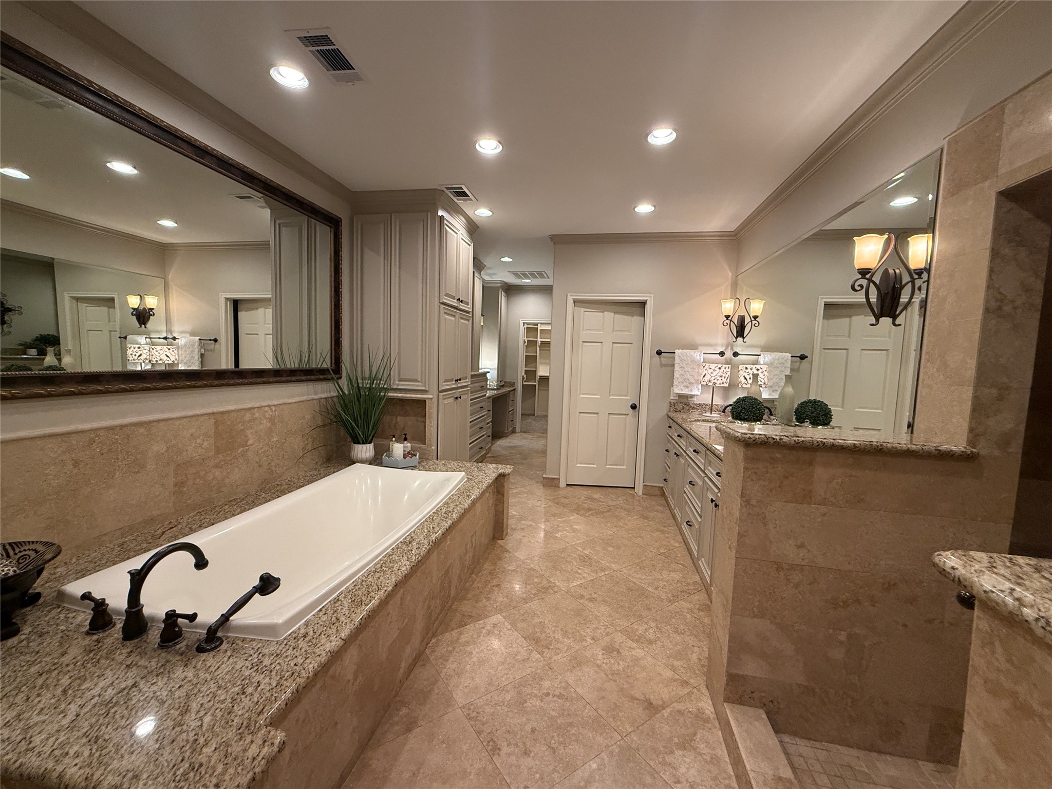 Another view of the amazing primary bathroom.