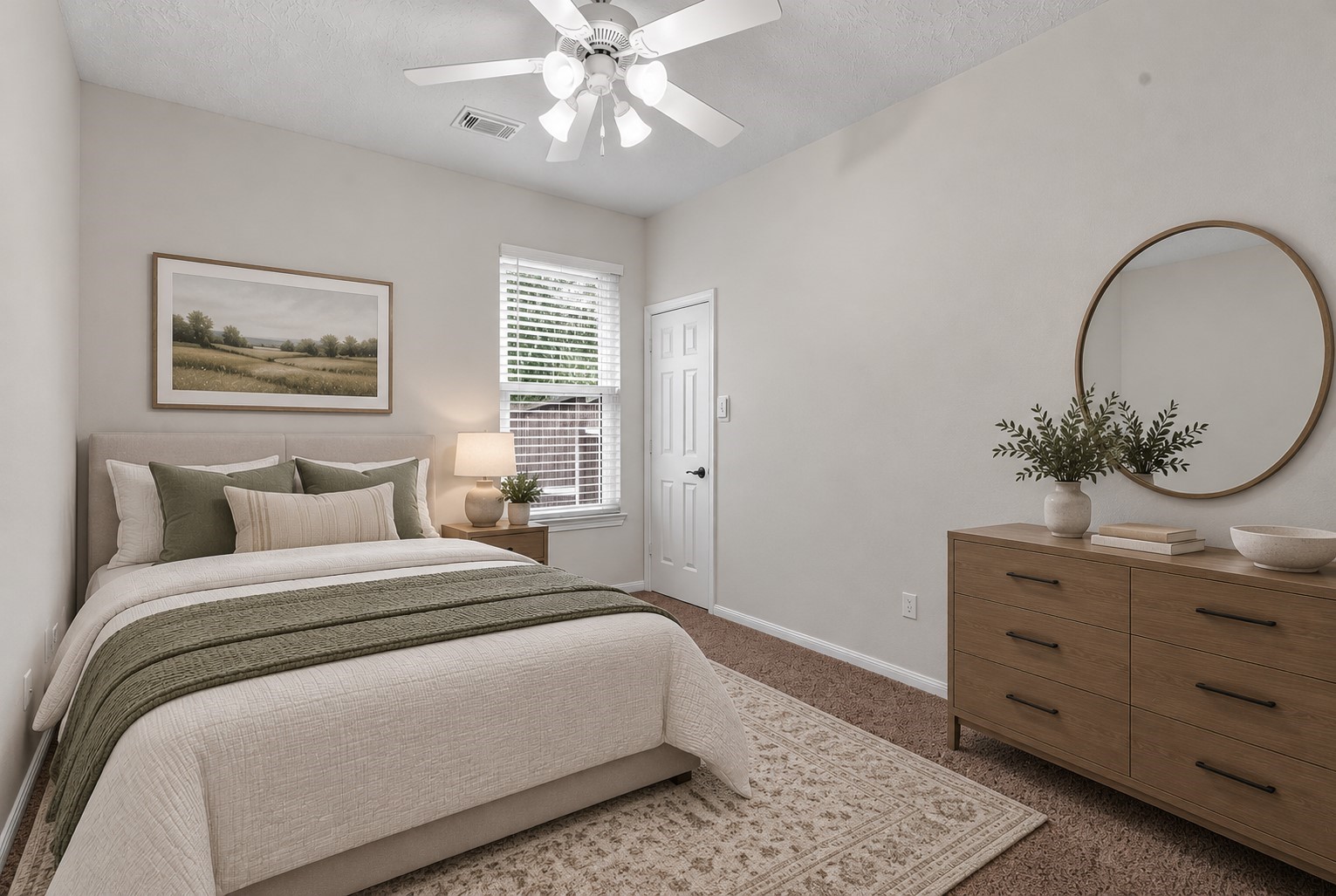 Another generously sized secondary bedroom. (Virtually Staged)