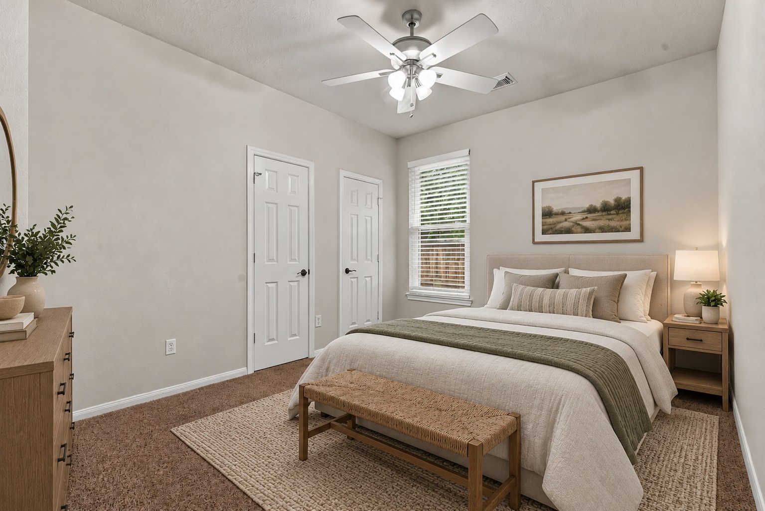 Additional secondary bedroom with great closet space. (Virtually Staged)