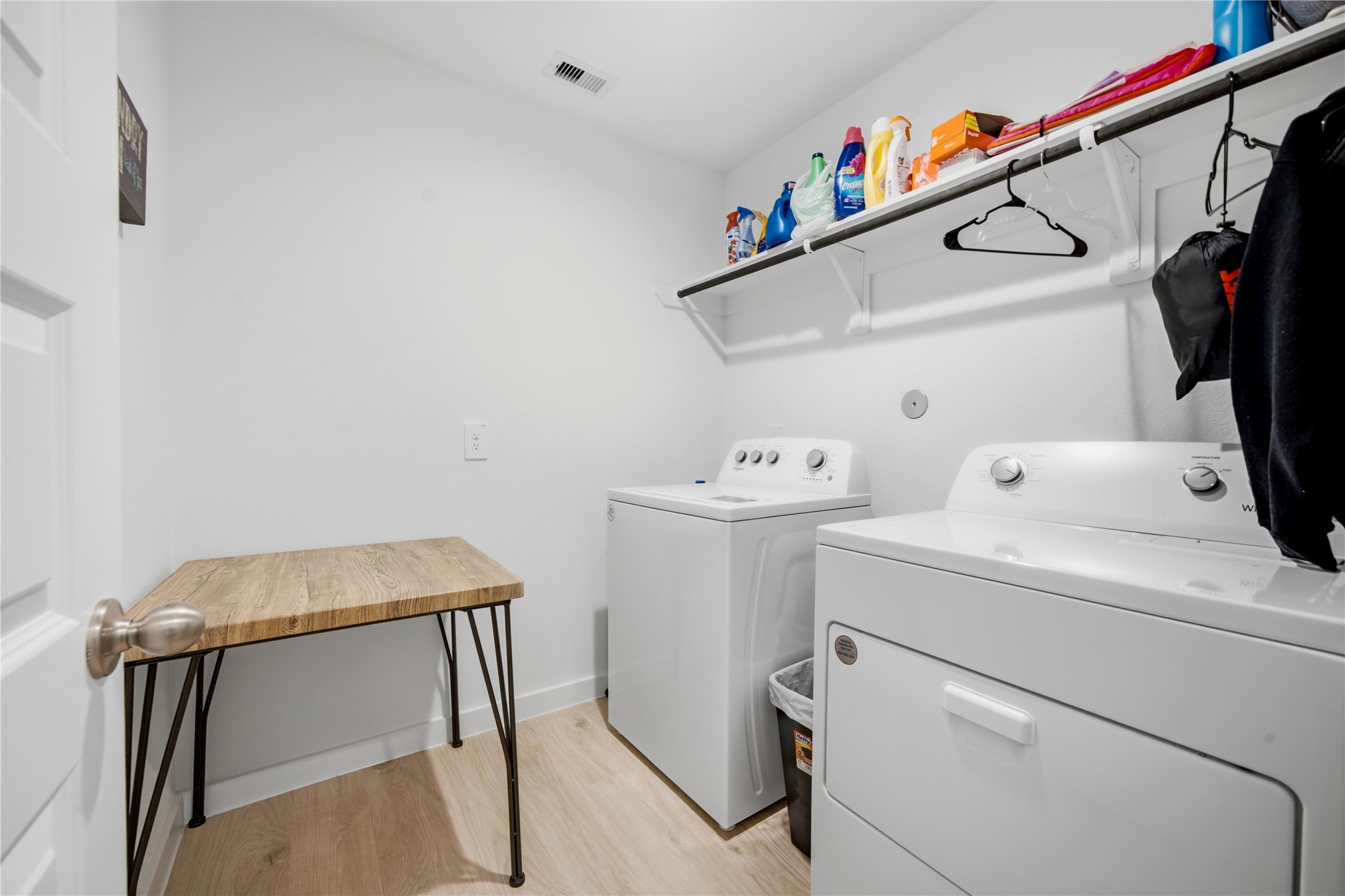 The utility room is really spacious!  There's plenty of room for extra storage, a second refrigerator, or additional built-ins.