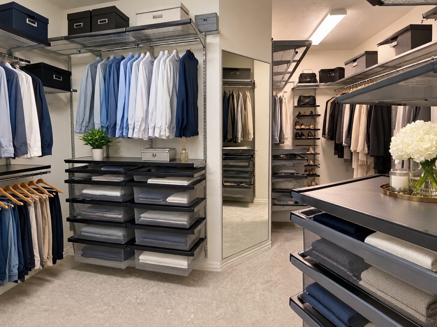 Master Closet AI Staged