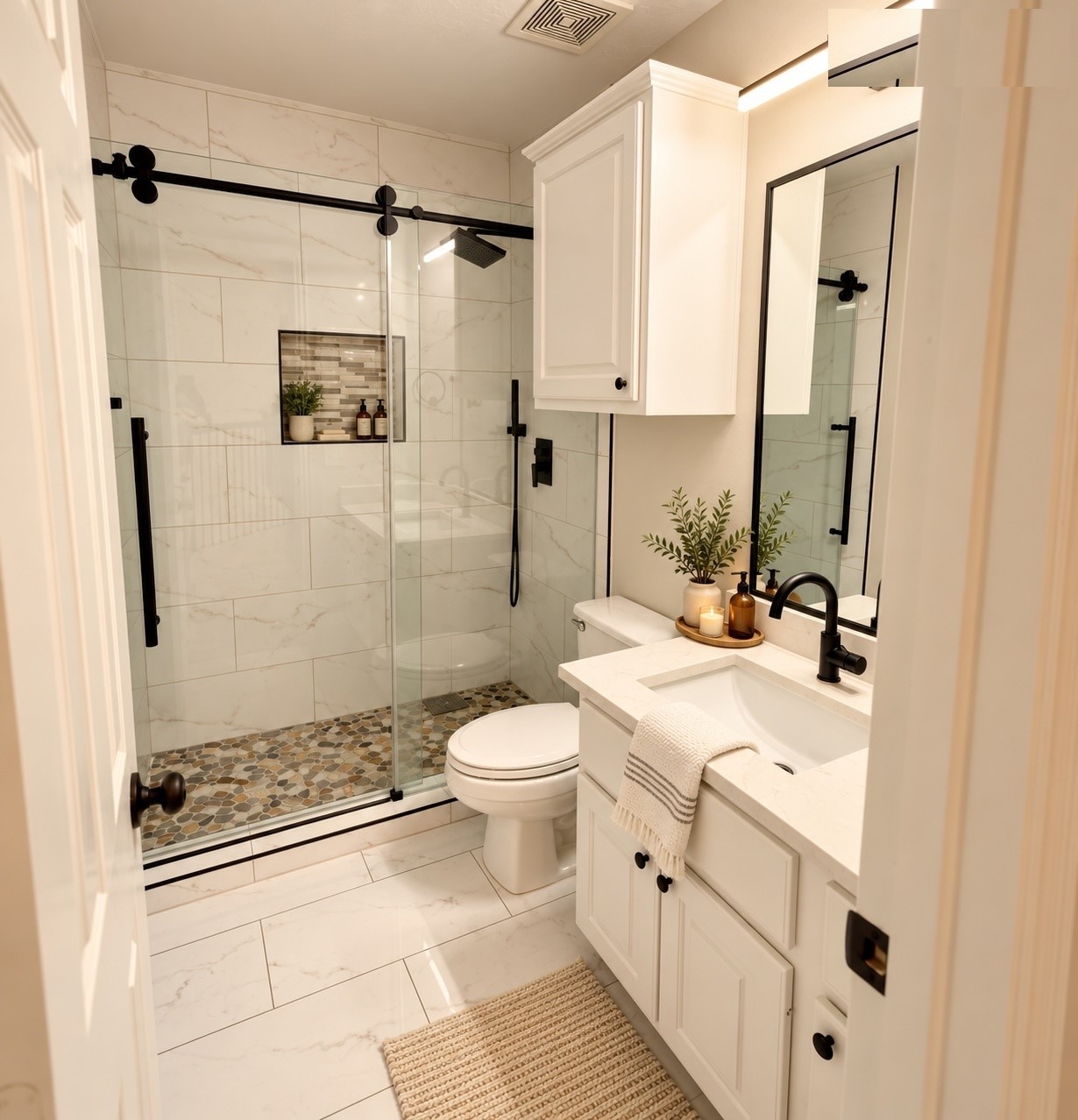 Bathroom 3 AI Staged