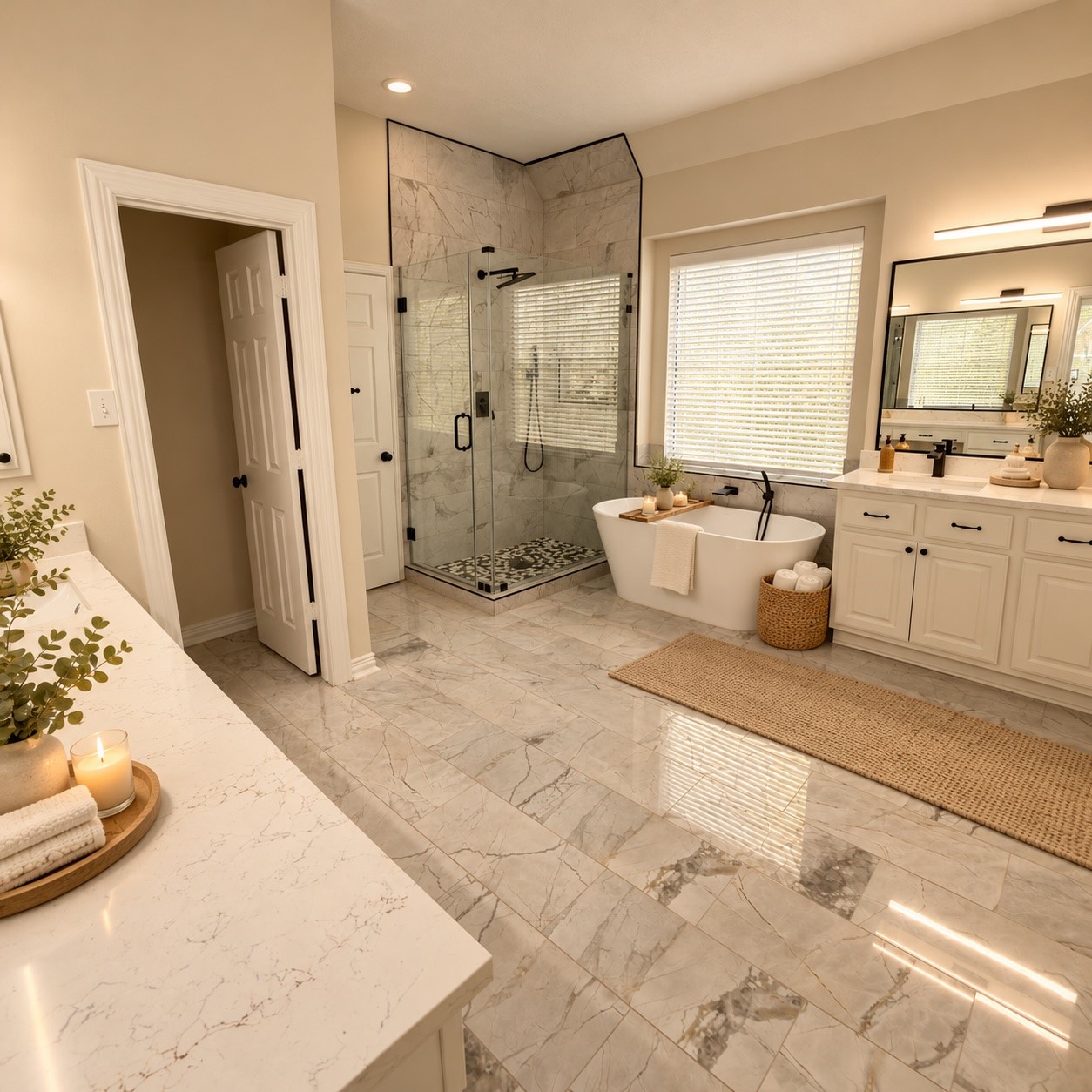 Master Bath 1 AI Staged