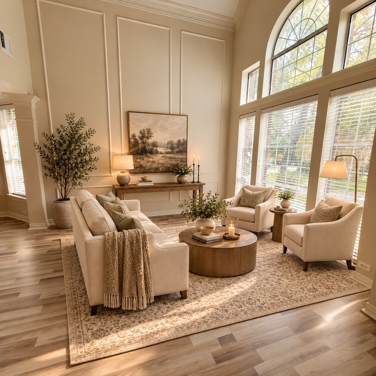 Living Room AI Staged