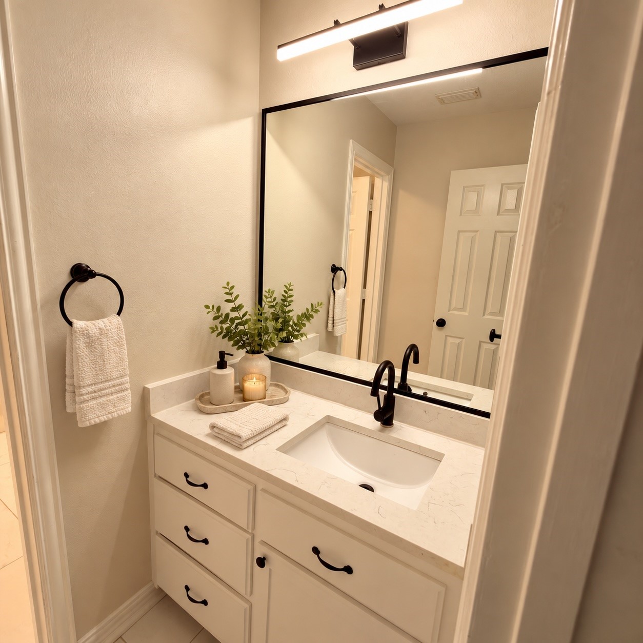 Powder Room AI Staged