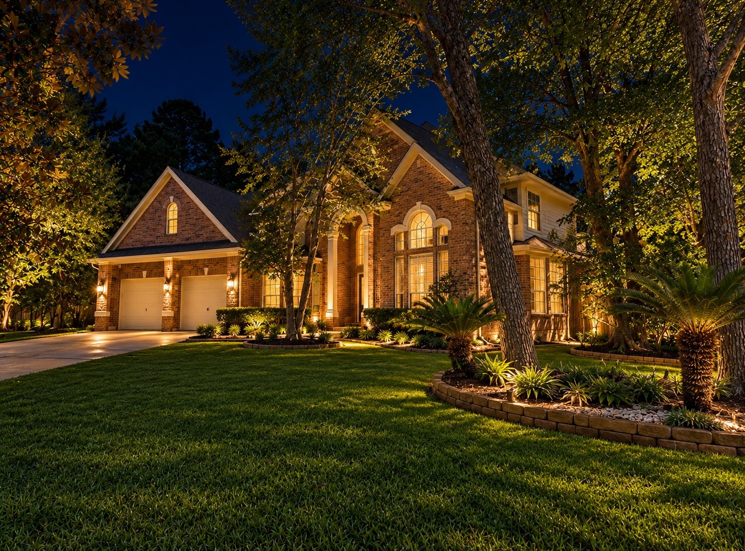 6 Meadow Rose Pl (At Night) AI Staged
