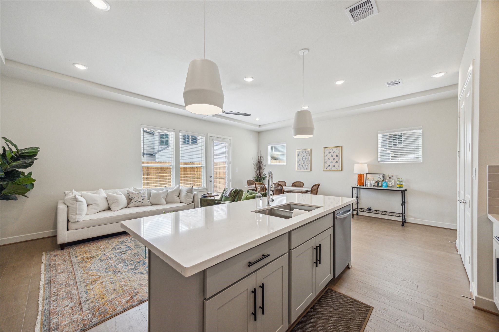 Representative photo showing the communitys model home kitchen. Layout and selections may vary.