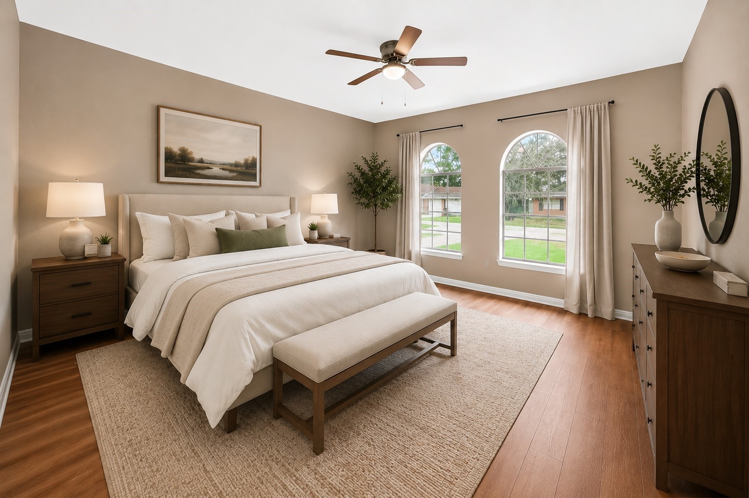 Primary Room Virtually Staged