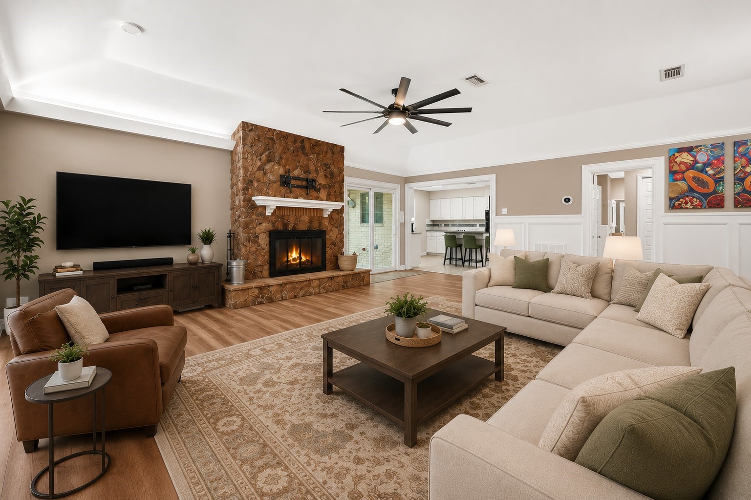 Living Room Virtually Staged