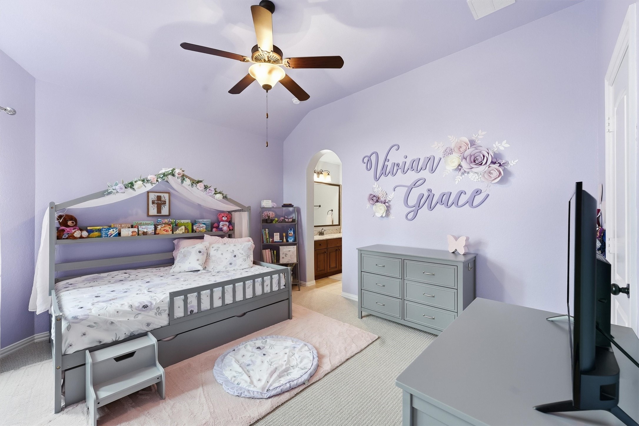 Spacious secondary bedroom.