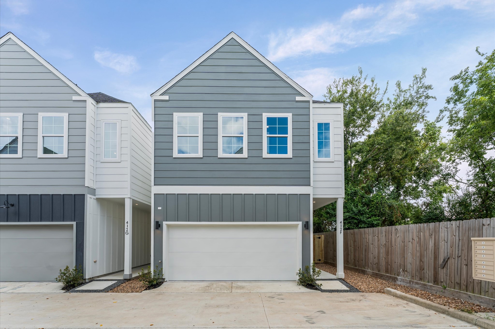 This intimate gated community of ten homes showcases a cohesive collection of two-story homes, each thoughtfully designed with a private backyard and a functional layout that places the living, kitchen, and dining areas on the first floor for easy entertaining and everyday flow. Upstairs, all bedrooms offer privacy and quiet, ideal for restful retreats. The secure entry and shared spaces create a sense of exclusivity and neighborhood charm.