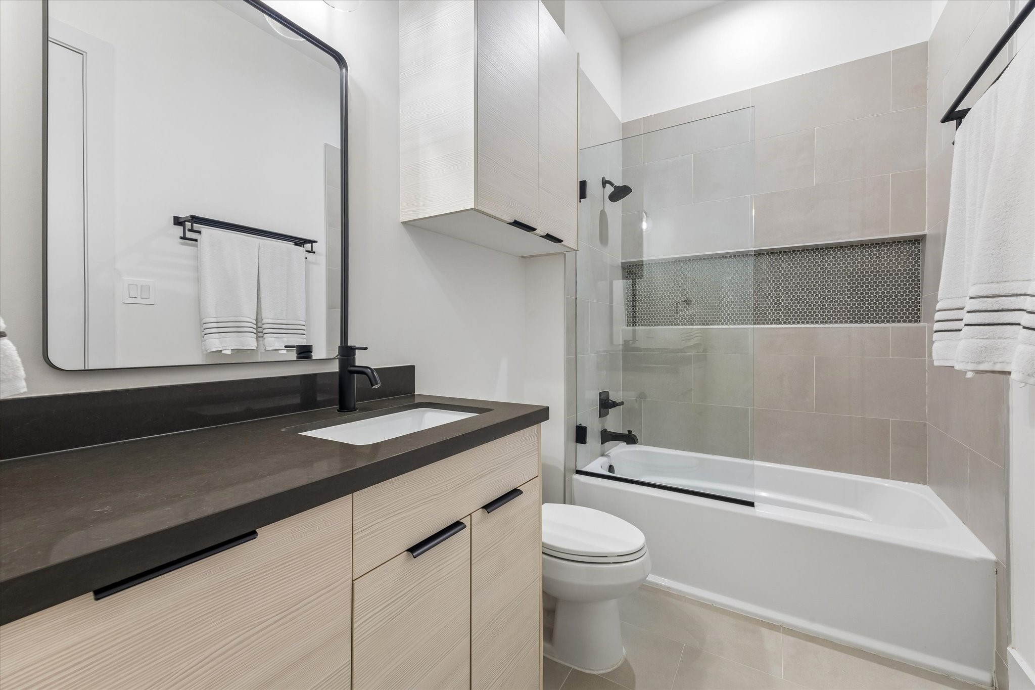 One of the spacious secondary ensuite bathrooms.