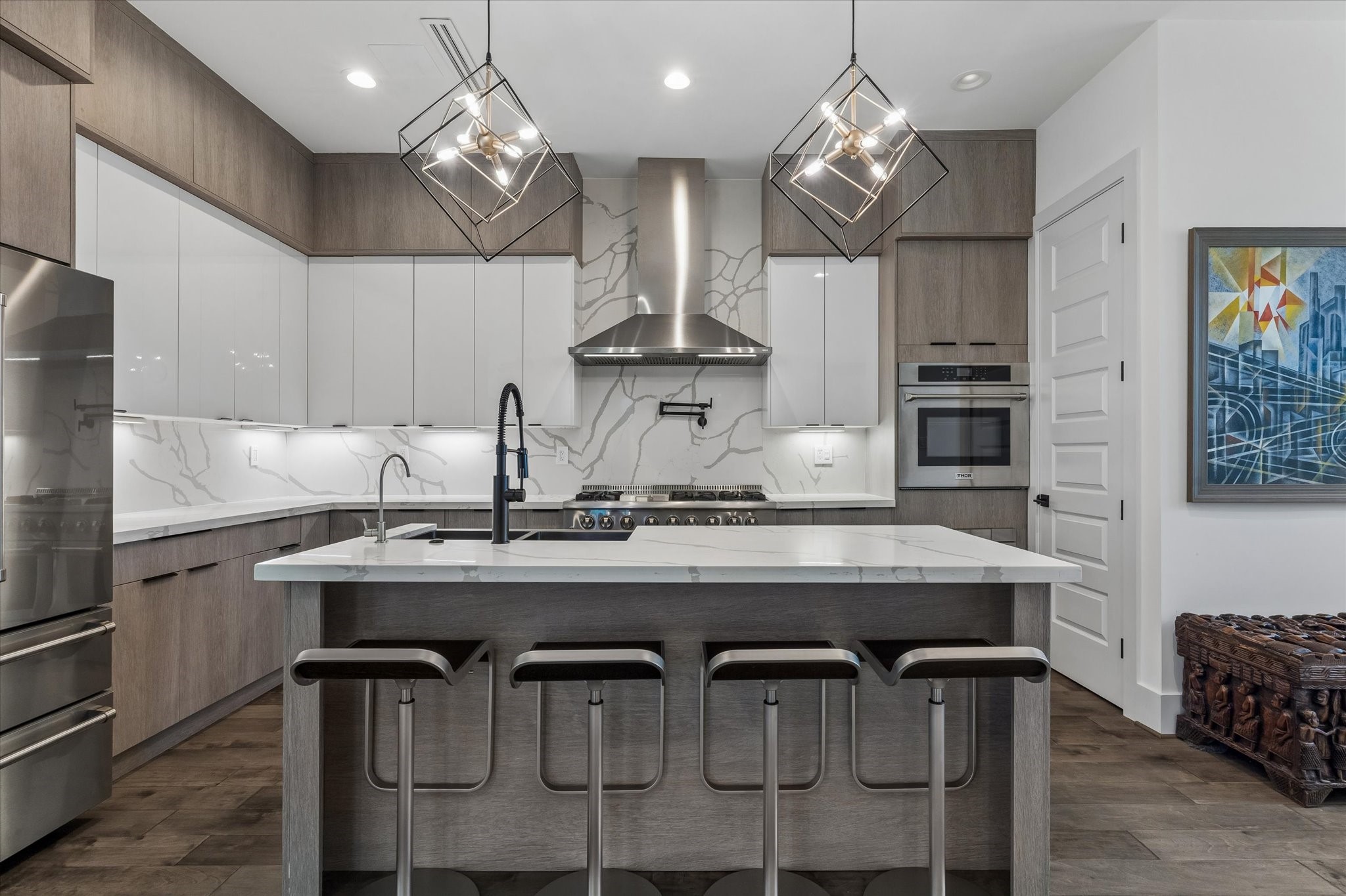 Spacious open-concept kitchen perfect for all gatherings.