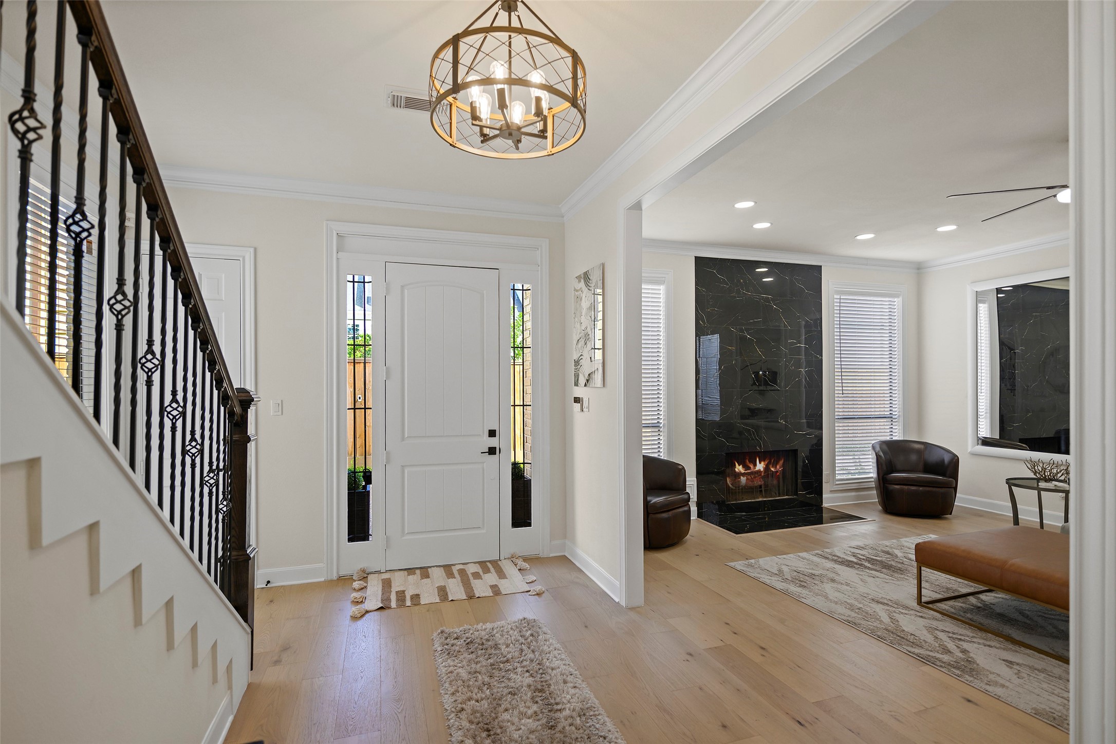 Foyer leading to the Living room