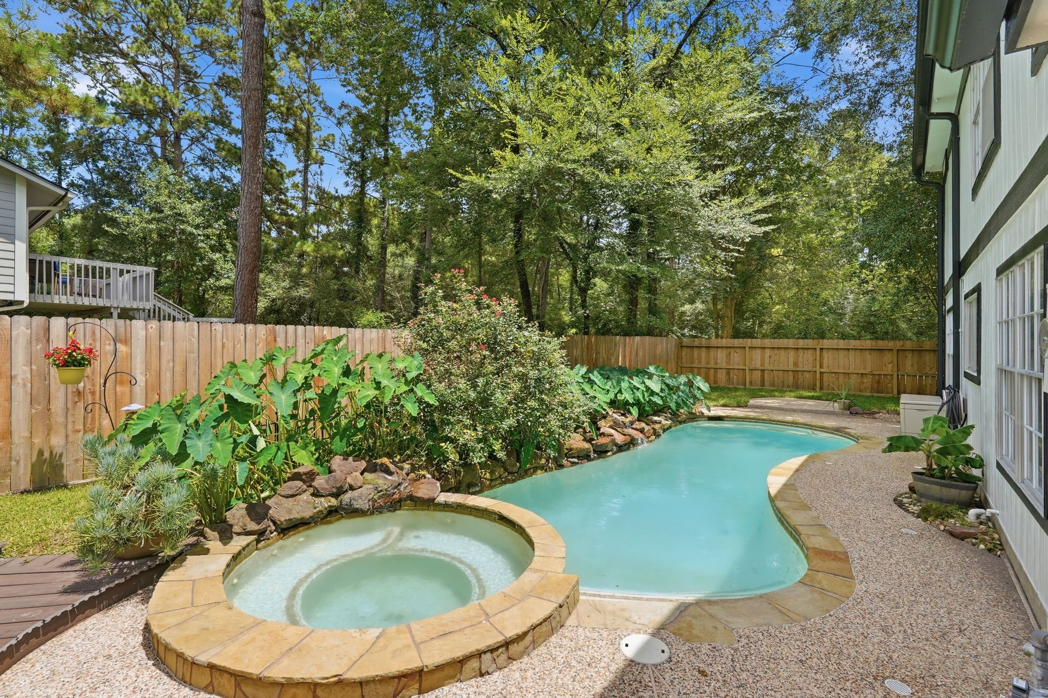 Check out how relaxing and inviting your pool and spa are. It feels like you're on vacation in your backyard.