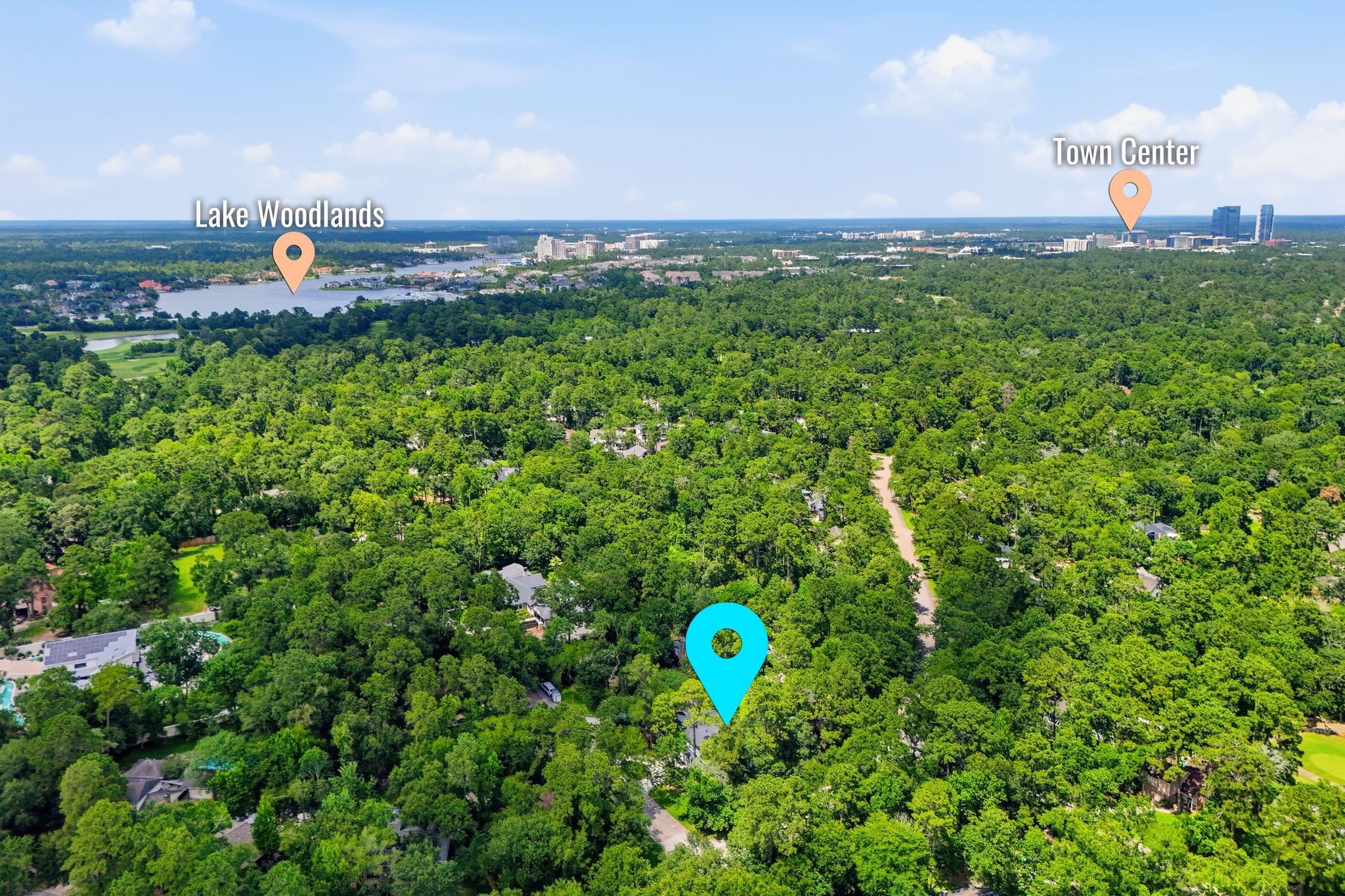This home has an INCREDIBLE location. Look at how private and cozy it is, yet you're right down the road from Lake Woodlands and The Woodlands Town Center. It truly doesn't get better than this!
