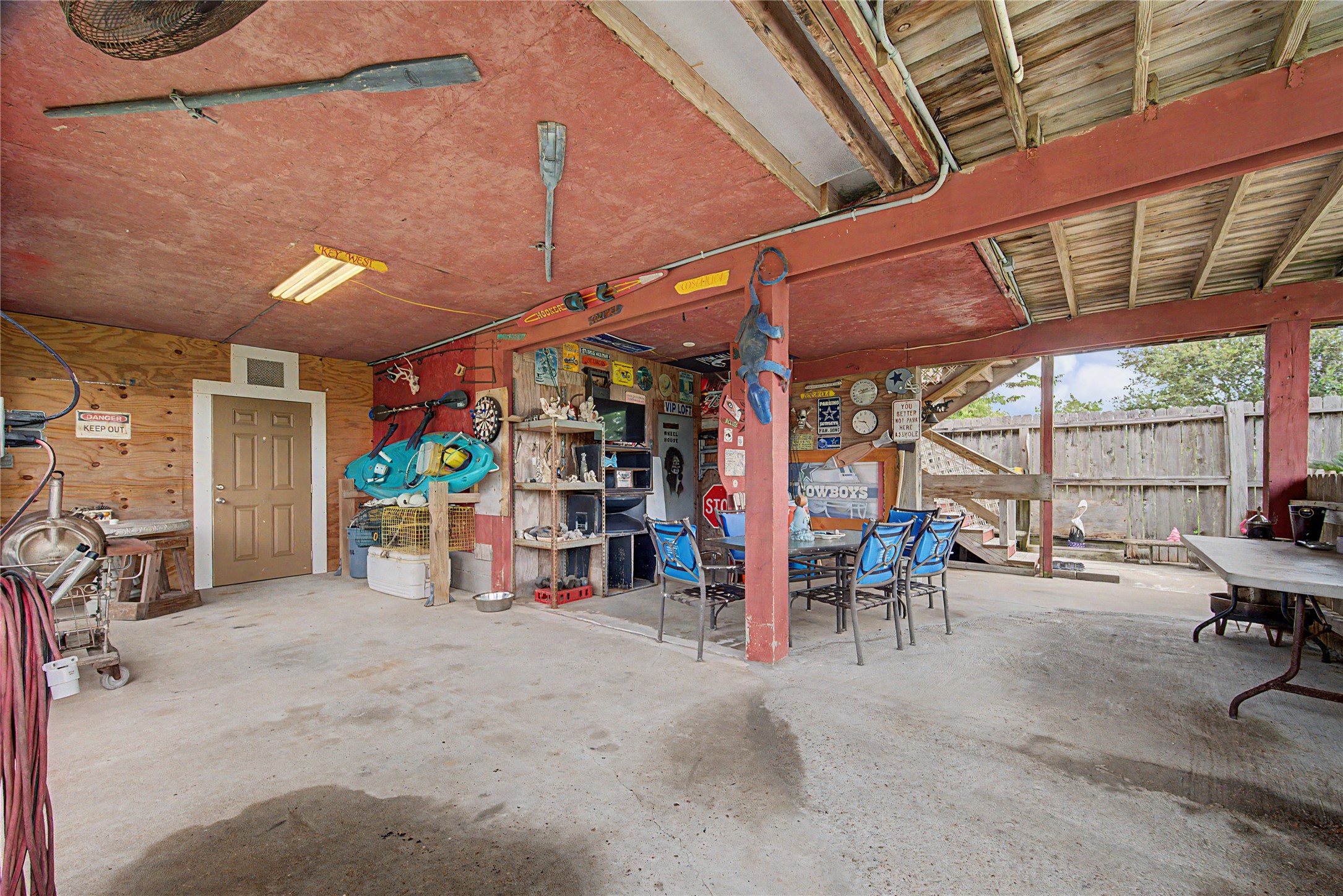 downstairs "hang out area"
