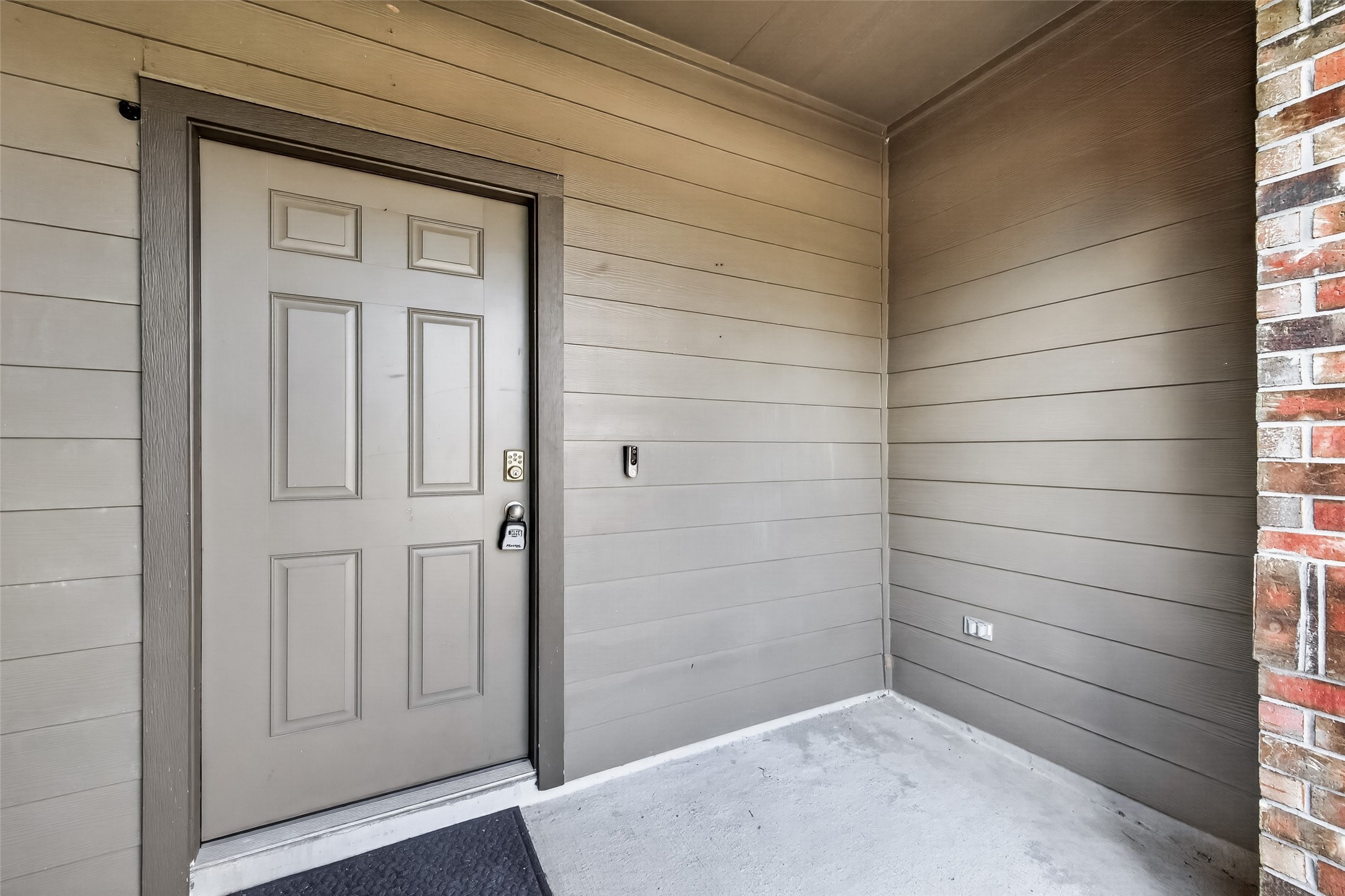 Entrance door of the house.