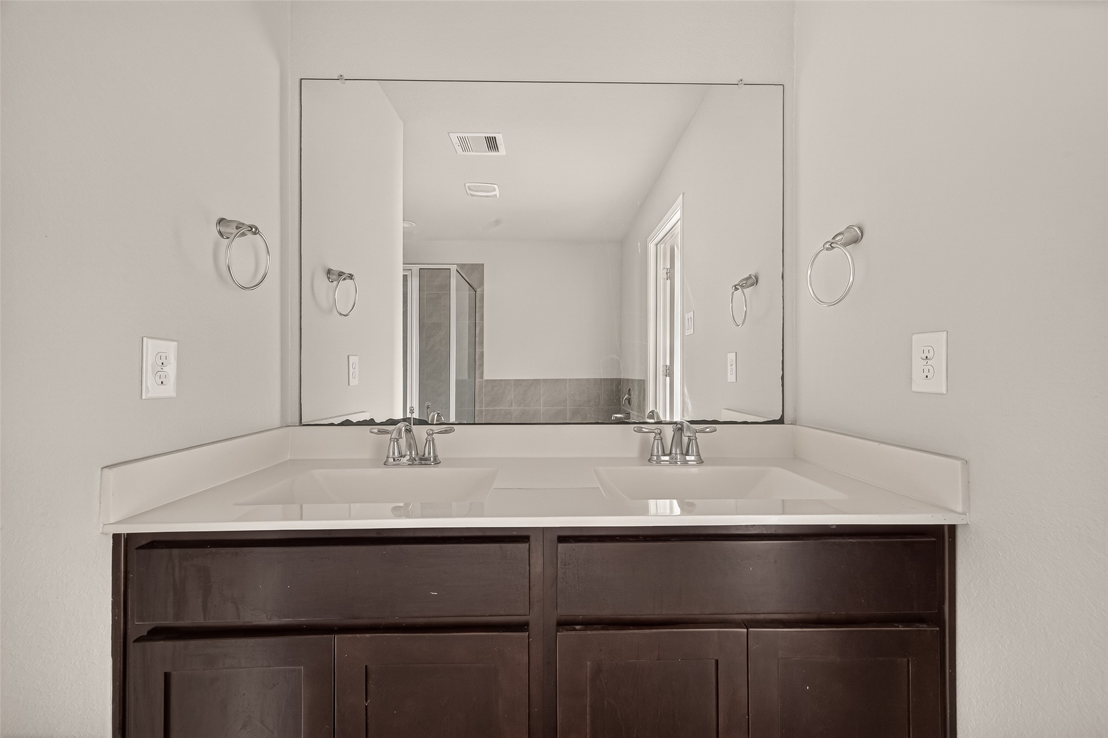 Two sinks his & her.