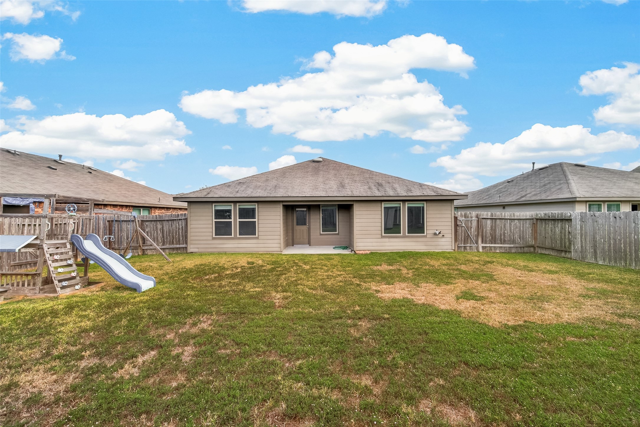 Perfect backyard for entertaining friends and family.
