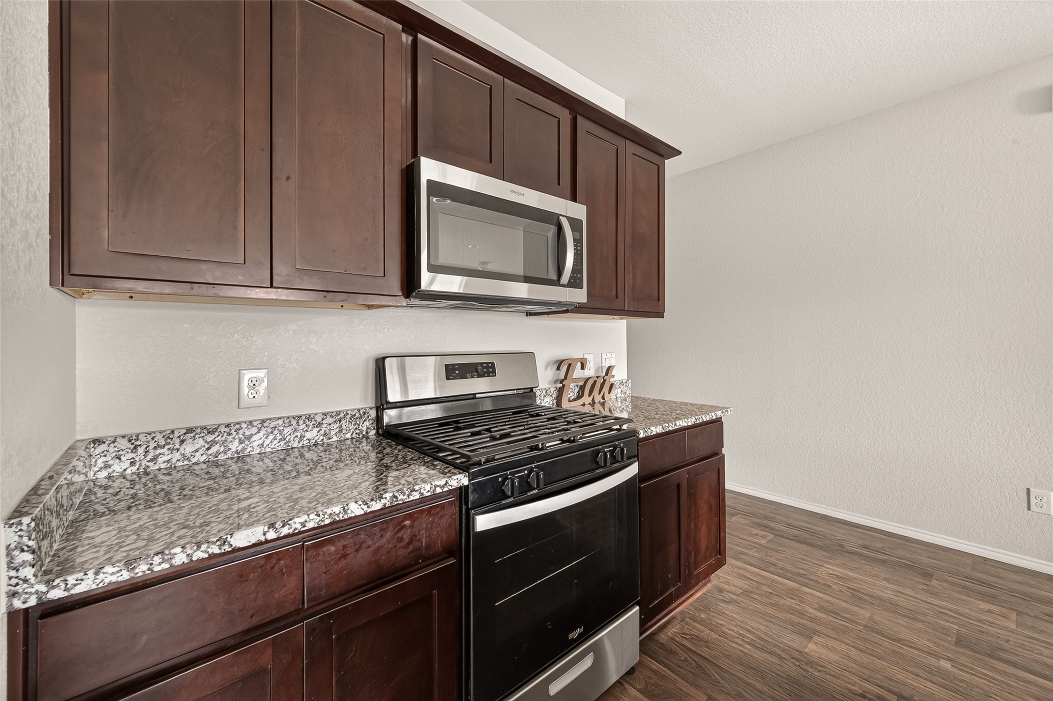 Stainless  steel appliances.