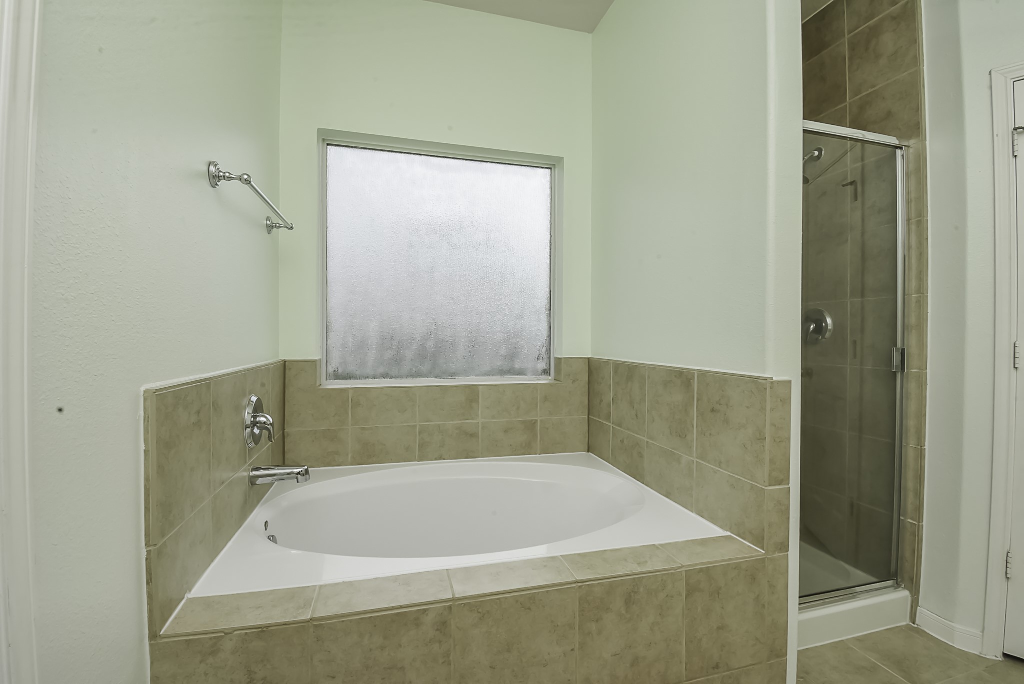 Relax in the soaking tub, complete with a separate walk-in shower.