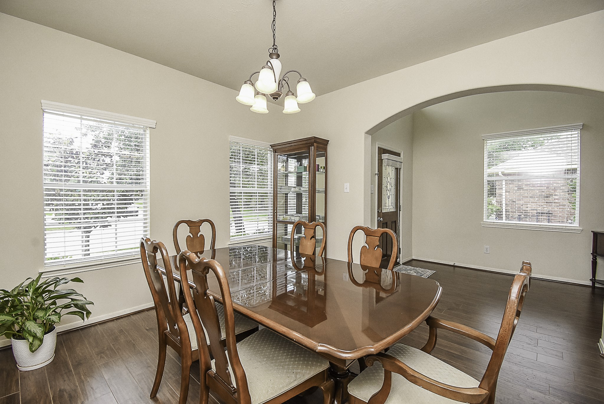Spacious formal dining room with plenty of space for family meals and gatherings.