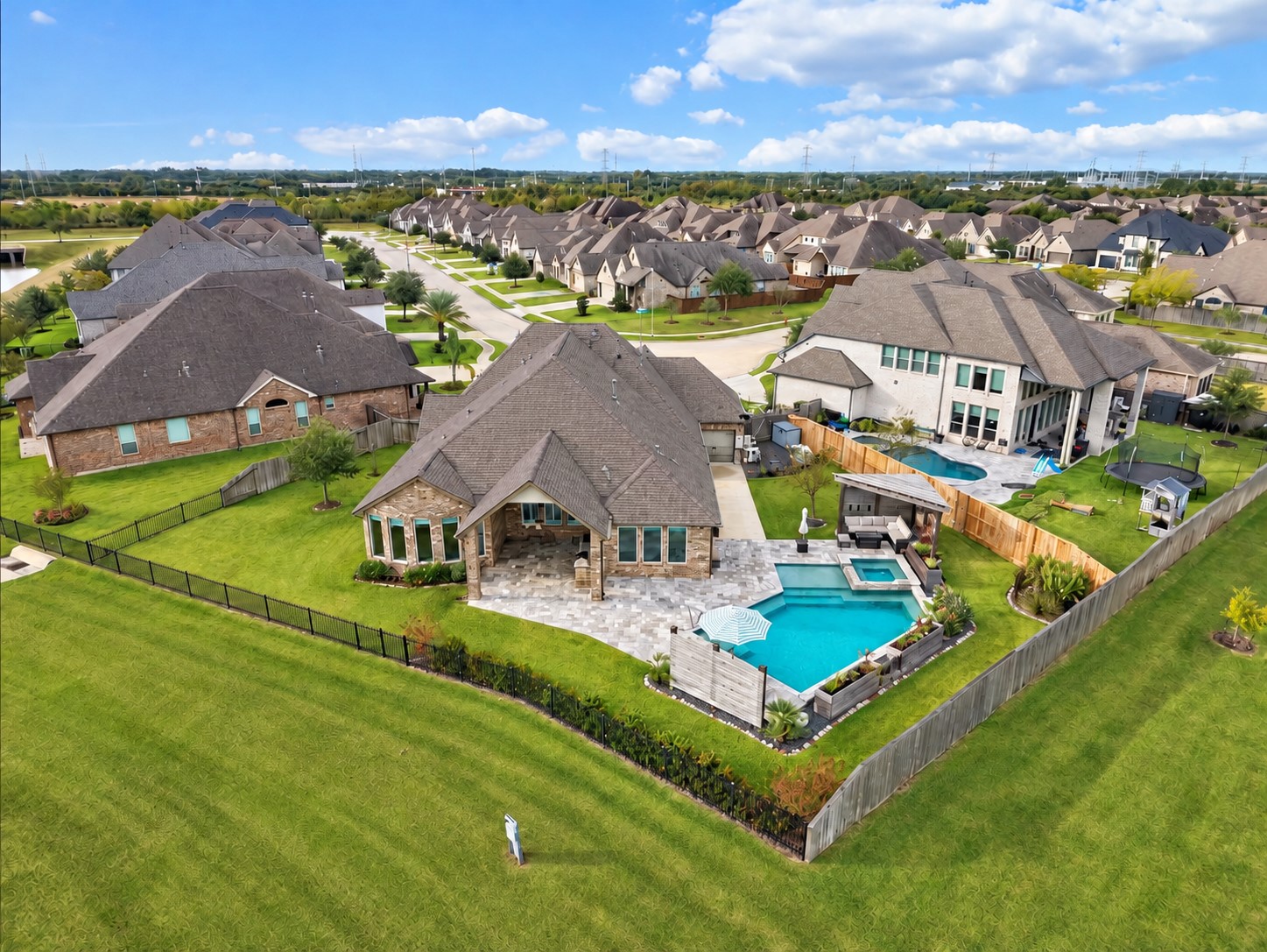 Experience luxury waterfront living on a premium 0.32-acre lot showcasing picturesque lake and fountain views with no back neighbors!