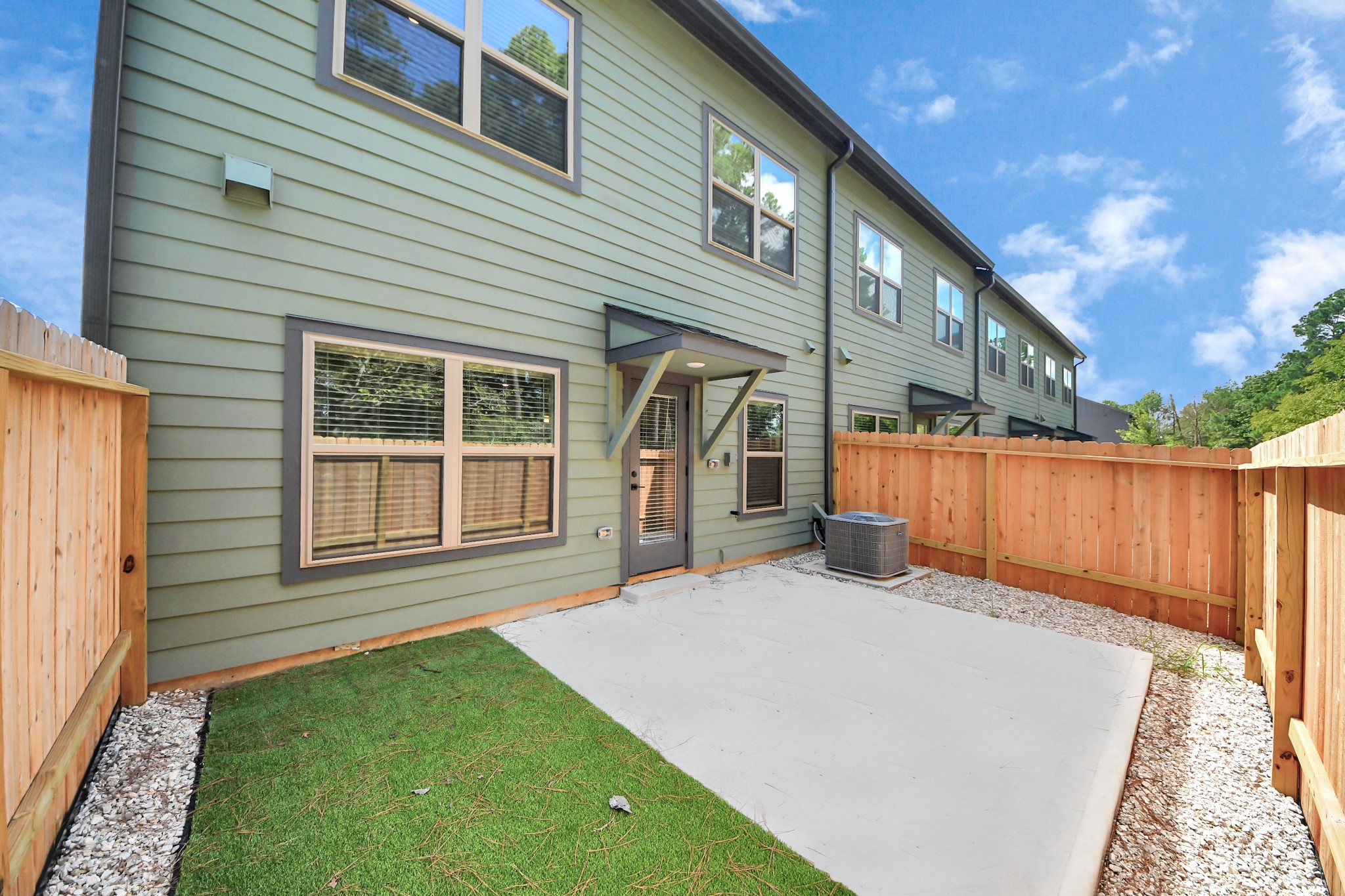 Welcome to an exclusive Gated Resort Style Community with a distinctive neighborhood feel that provides a maintenance free lifestyle.Nestled in Conroe offering 3 Bedrooms,2.5 baths Townhome,w/private back yard and Garage w/private driveway!