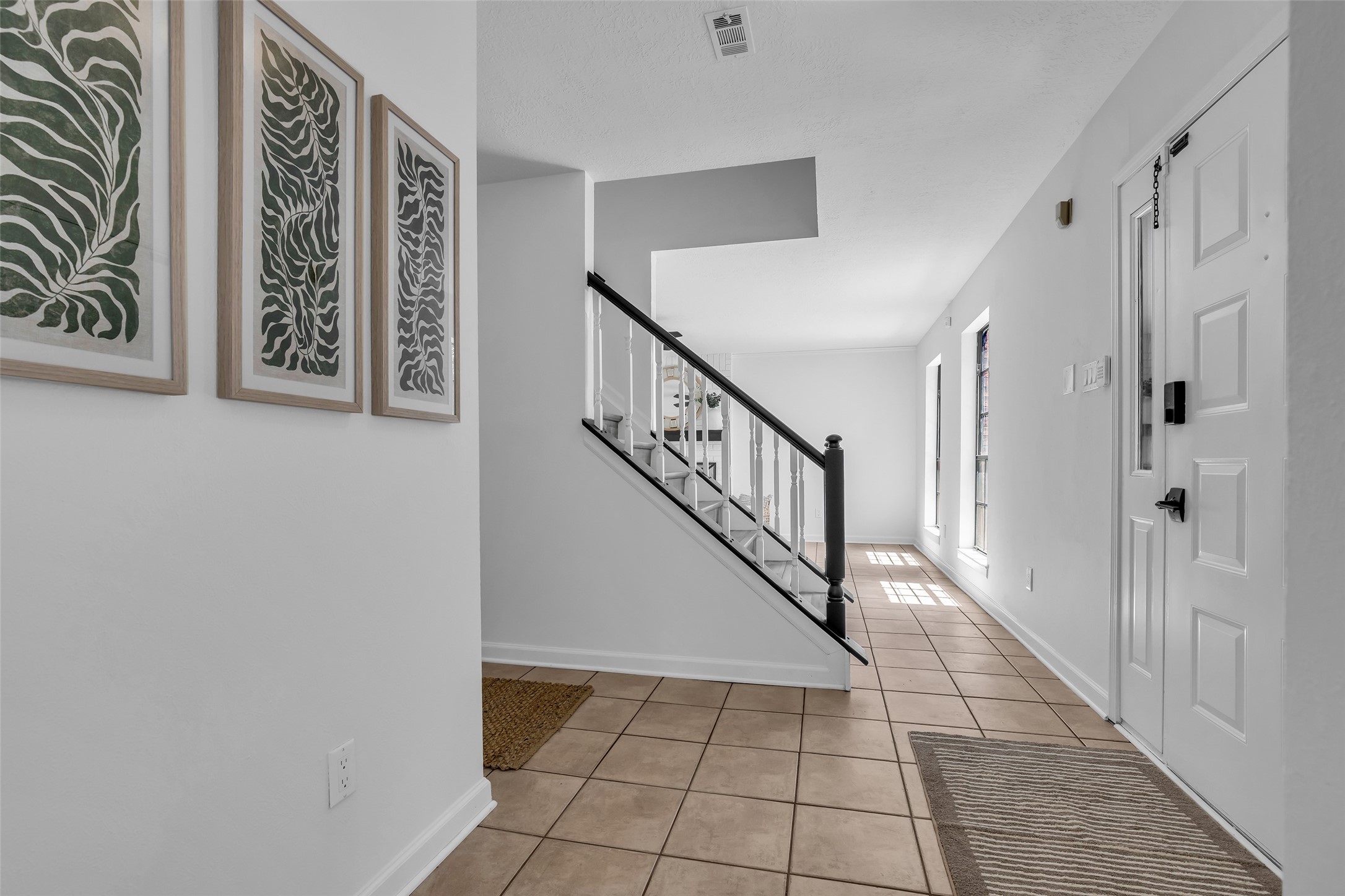Bright, inviting entry